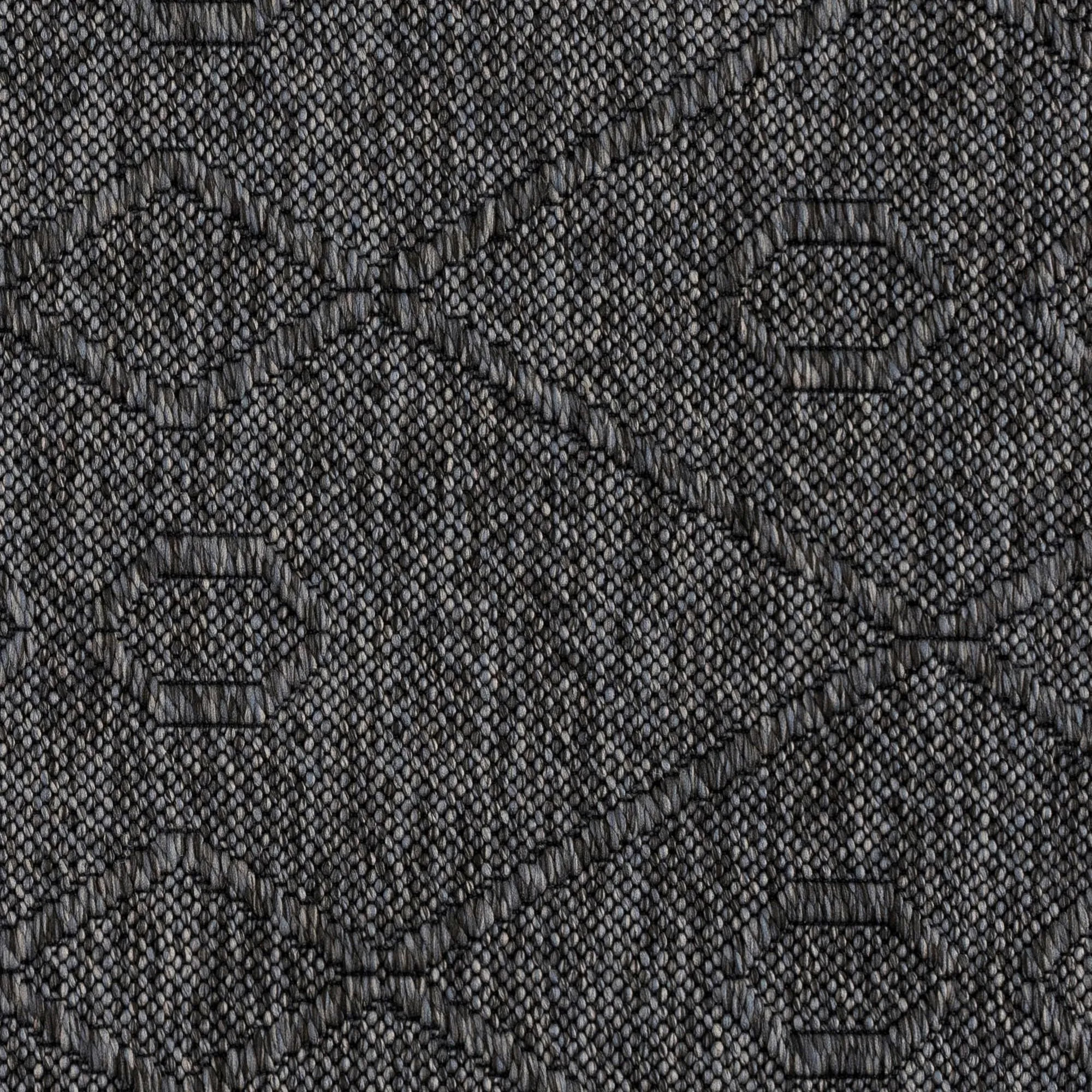 Alameda Solid Color Geometric Machine Washable Indoor Area Rug