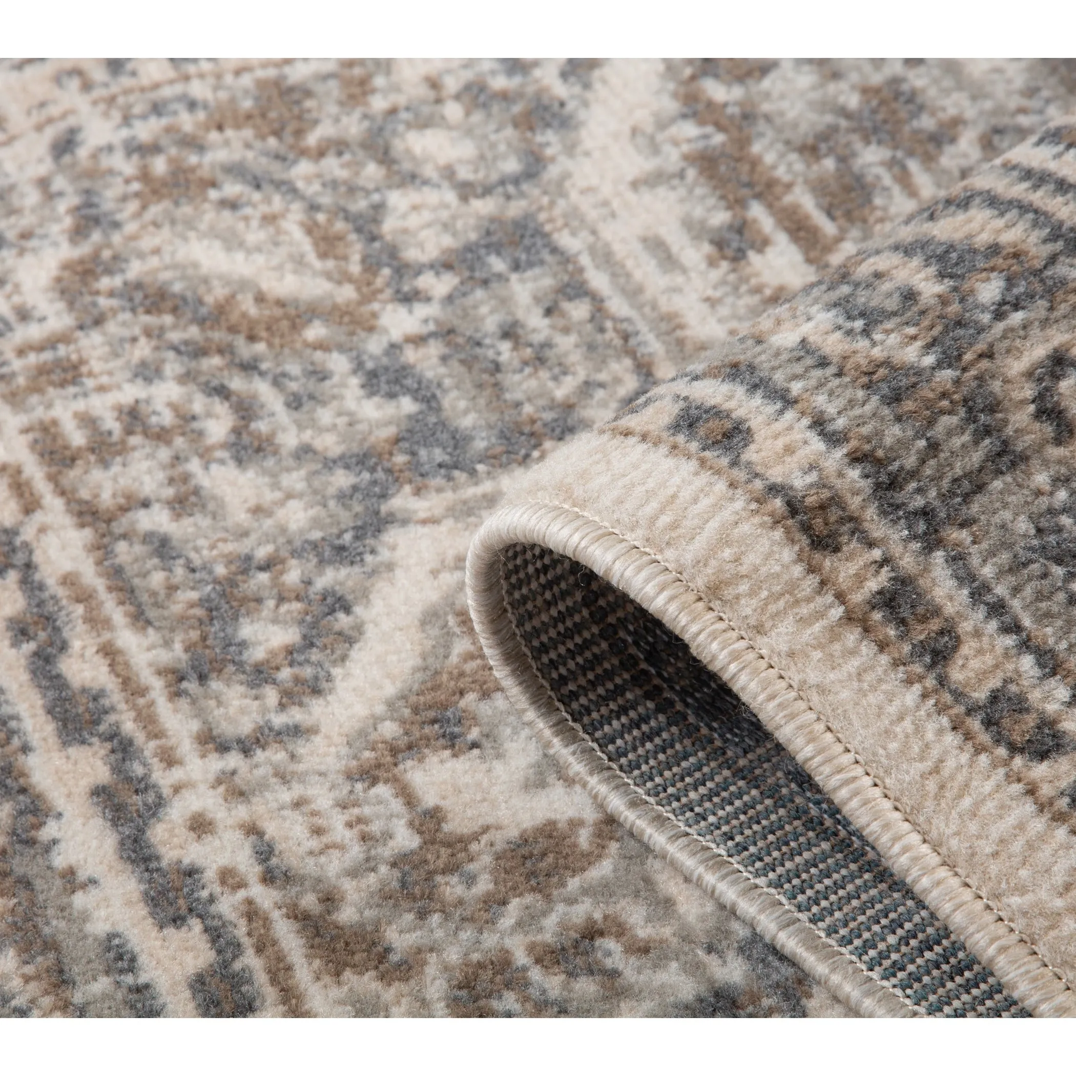 Alana Hashlei Light Beige Medallion Area Rug
