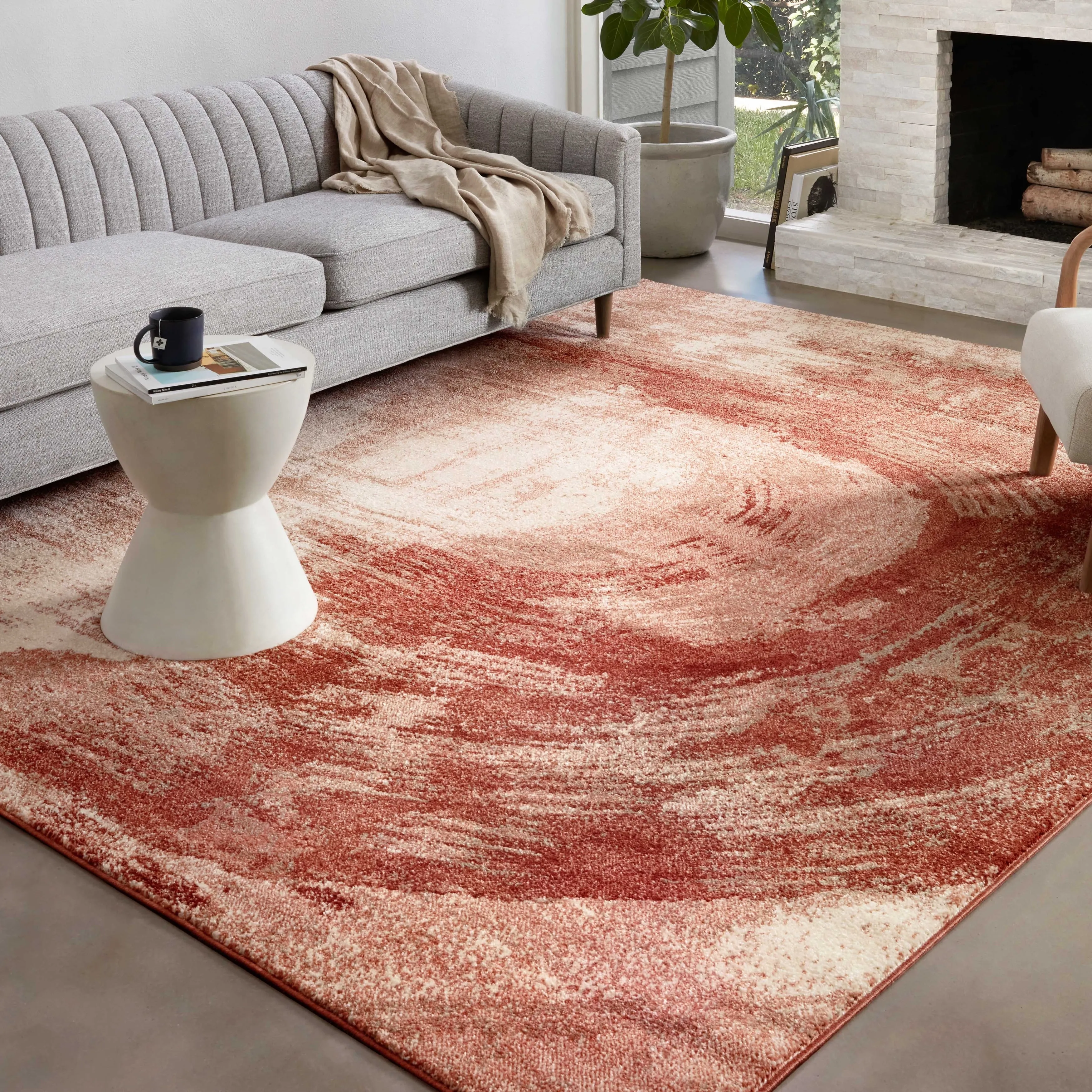 Alexander Home Bentley Painted Abstract Modern Area Rug