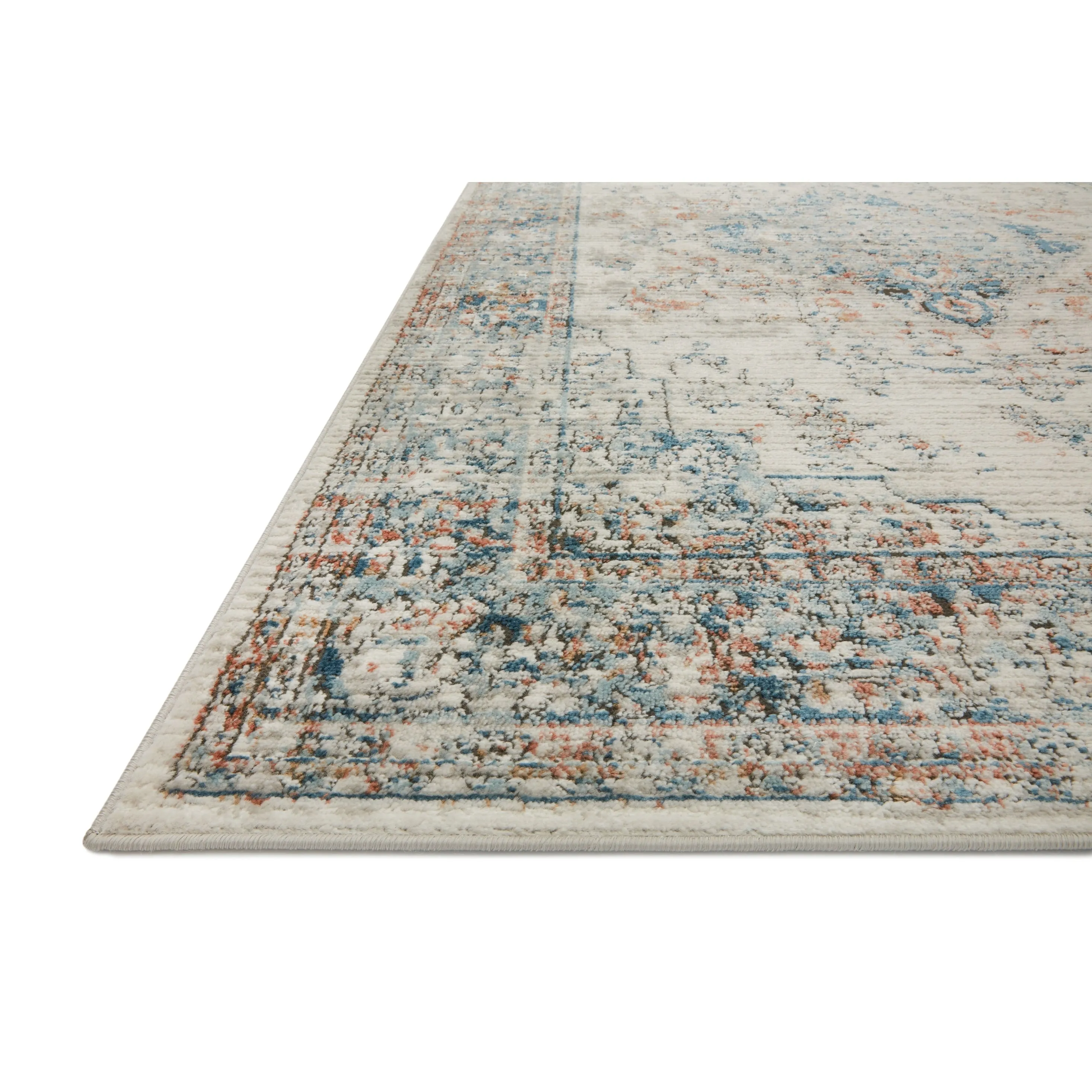 Alexander Home Charlotte Transitional Distressed Medallian Area Rug