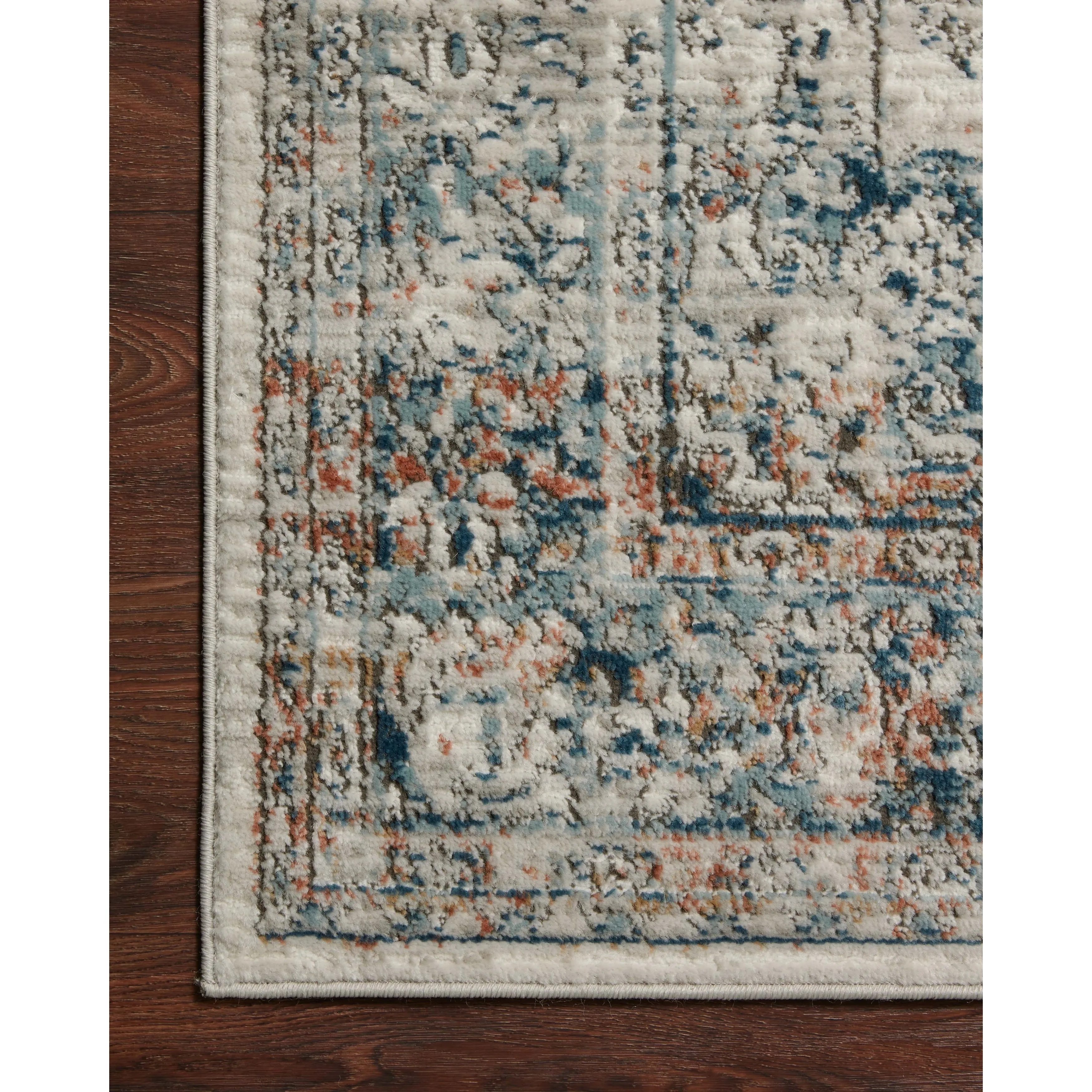 Alexander Home Charlotte Transitional Distressed Medallian Area Rug