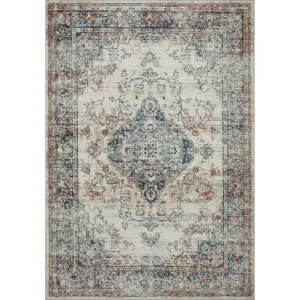 Alexander Home Charlotte Transitional Distressed Medallian Area Rug