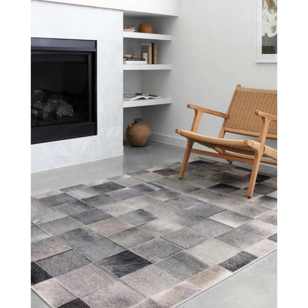 Alexander Home Davide Faux Cowhide Area Rug