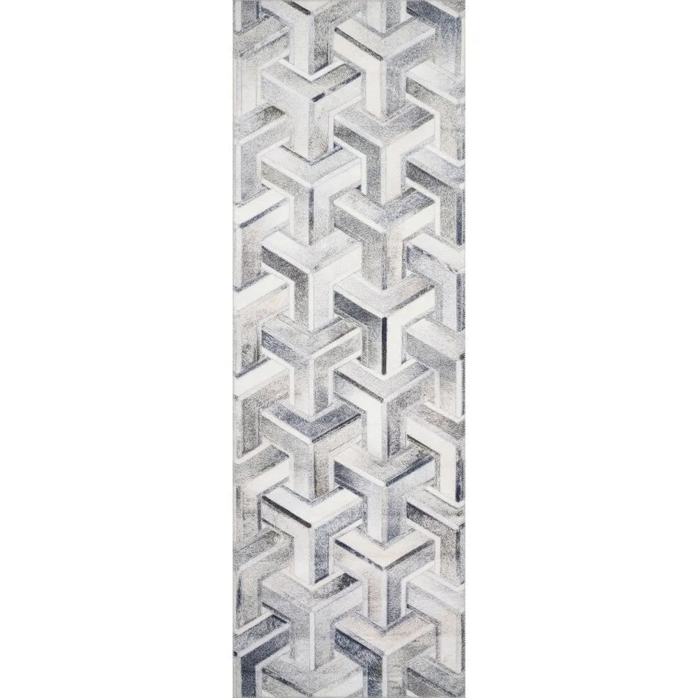 Alexander Home Davide Printed Faux Cowhide Area Rug