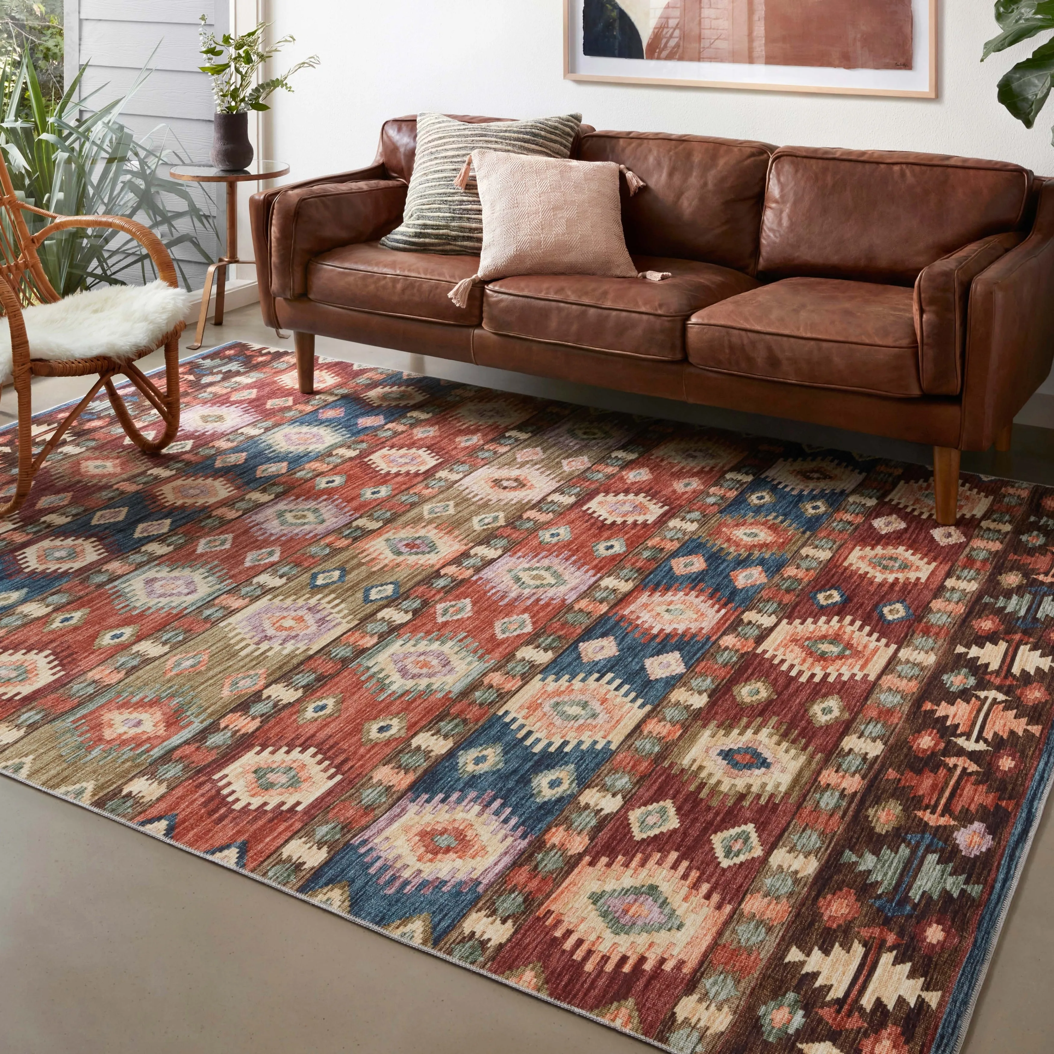 Alexander Home Escalante Southwestern Fiesta Area Rug