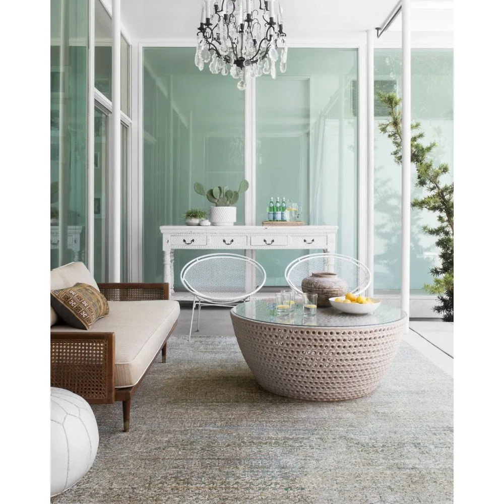 Alexander Home Genova Abstract Distressed Transitional Area Rug