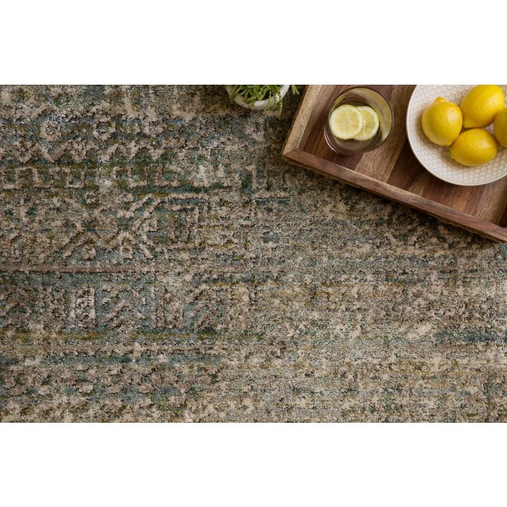 Alexander Home Genova Abstract Distressed Transitional Area Rug