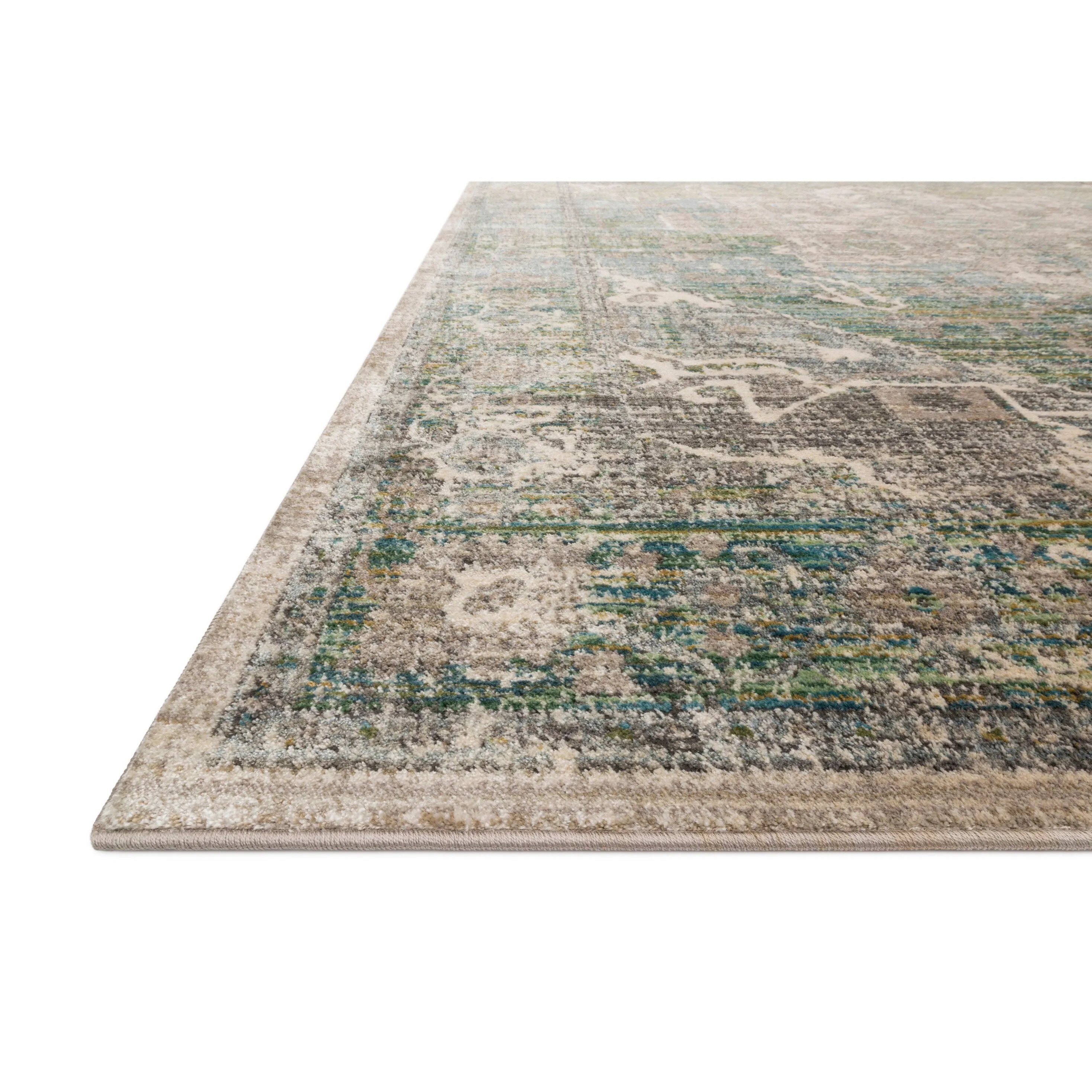 Alexander Home Genova Distressed Medallion Area Rug