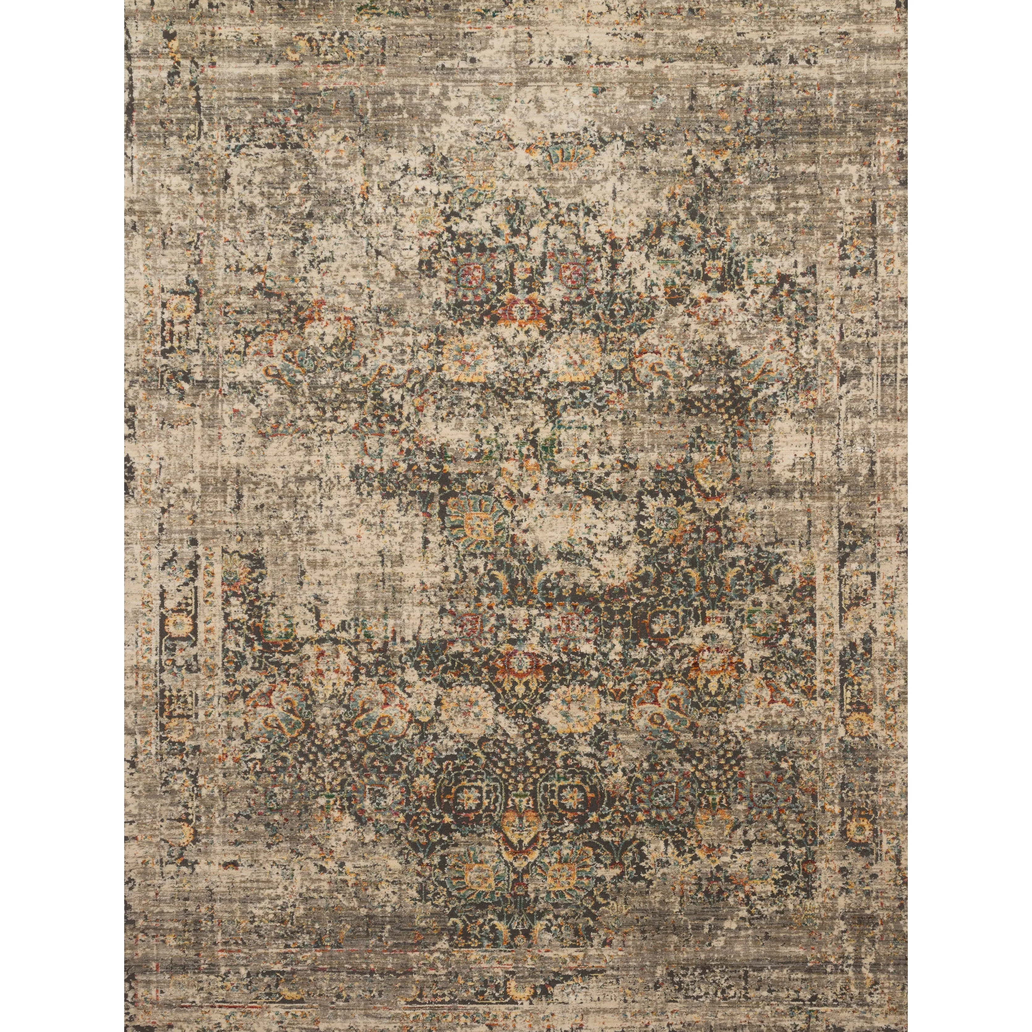 Alexander Home Genova Distressed Medallion Area Rug