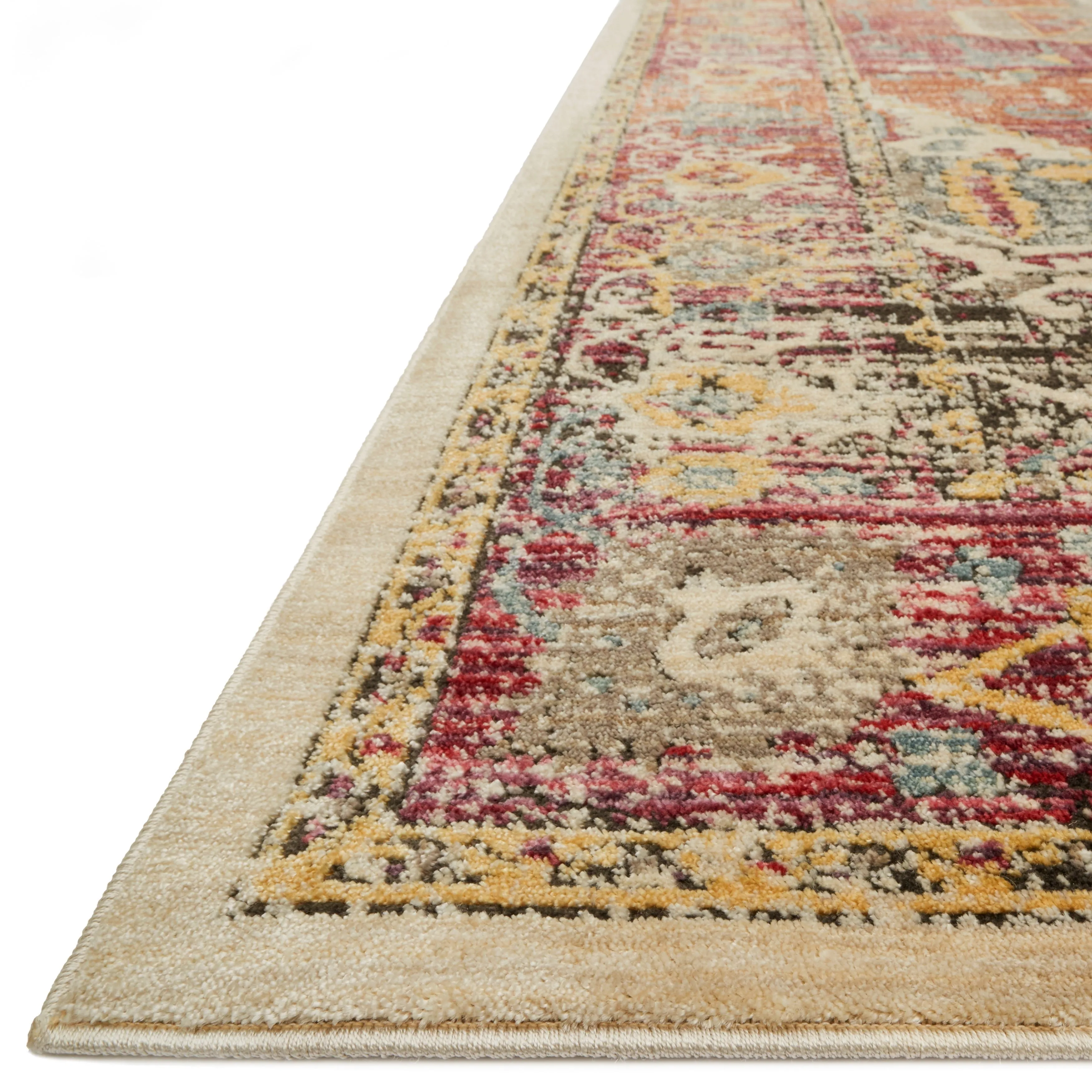 Alexander Home Genova Distressed Medallion Area Rug