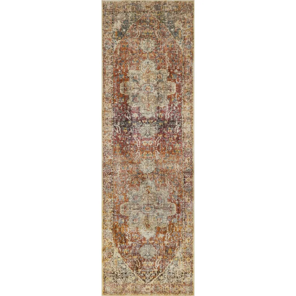 Alexander Home Genova Distressed Medallion Area Rug
