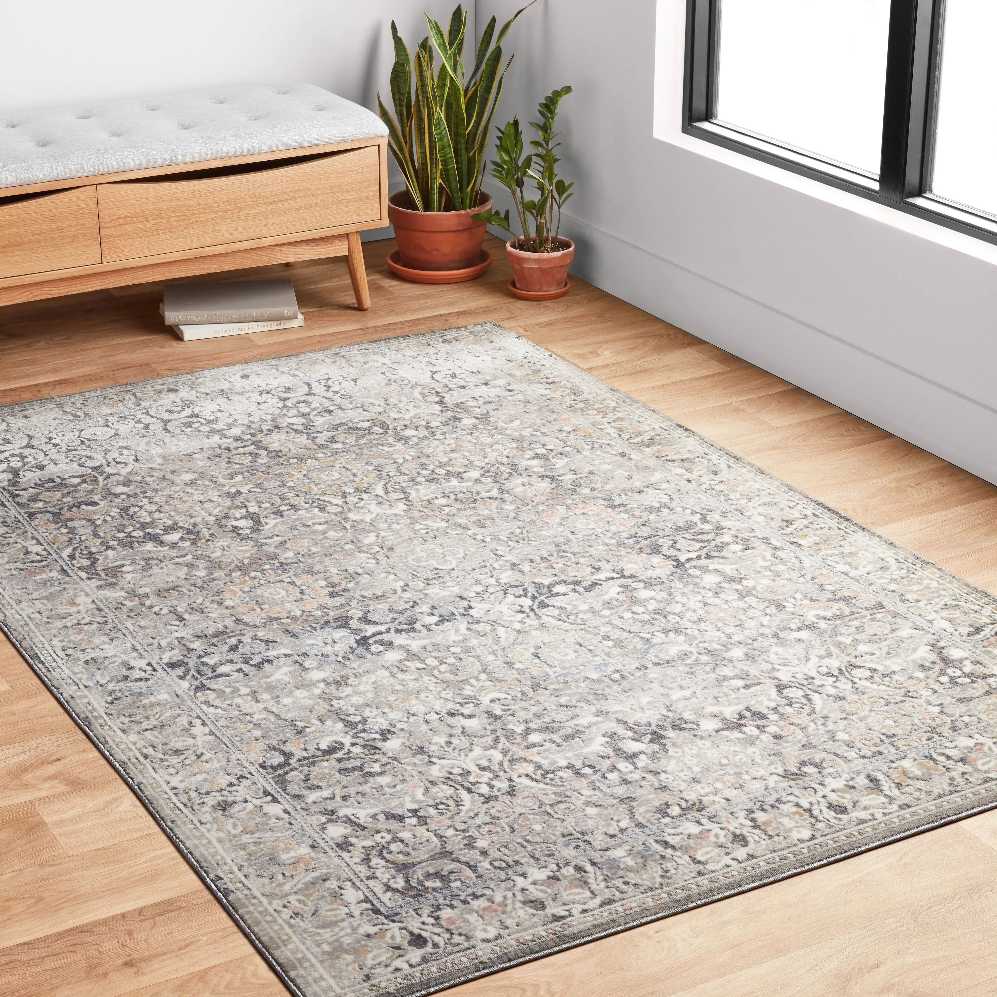 Alexander Home Heather Botanical Dimensional Area Rug