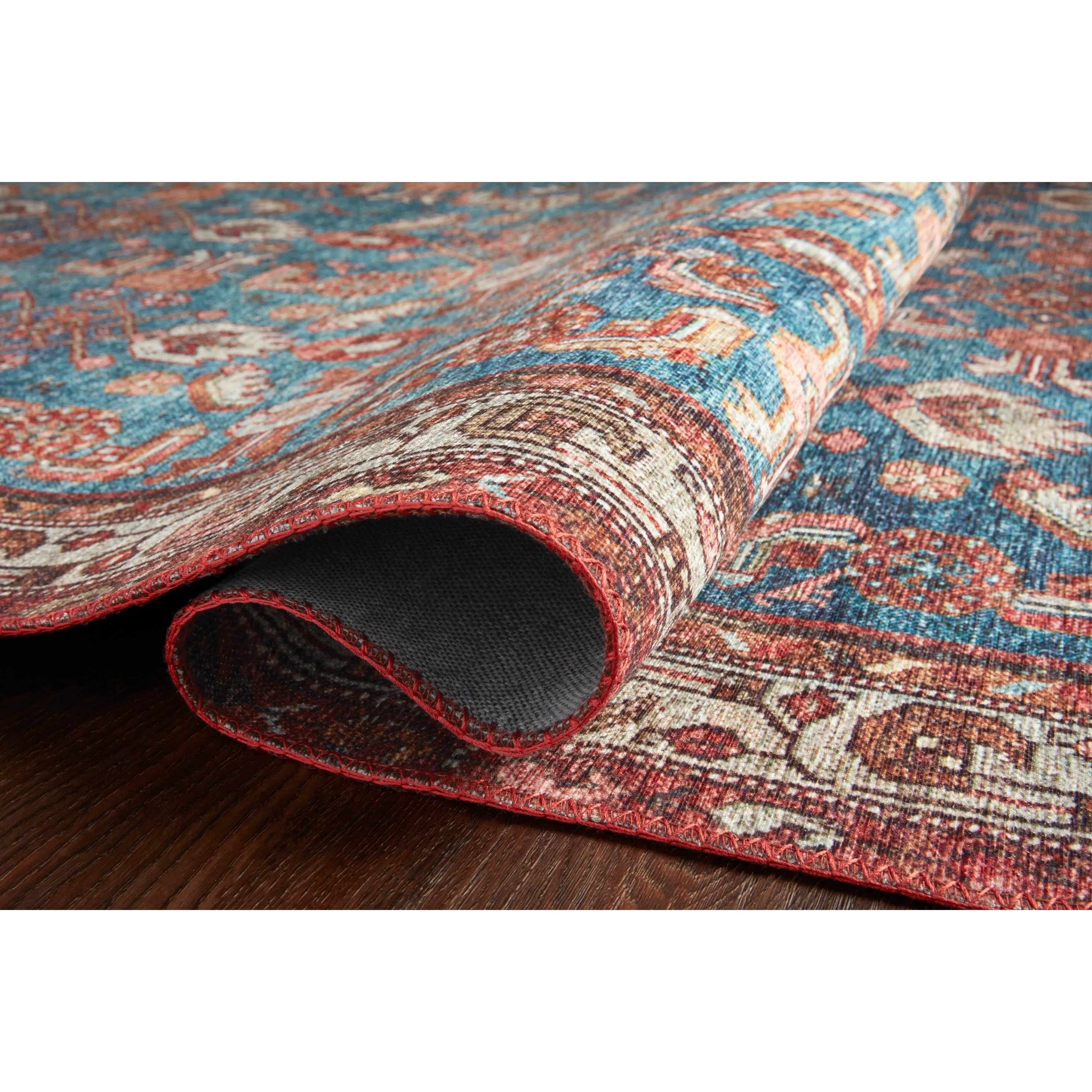 Alexander Home Isabelle Boho Vintage Botanical Printed Area Rug