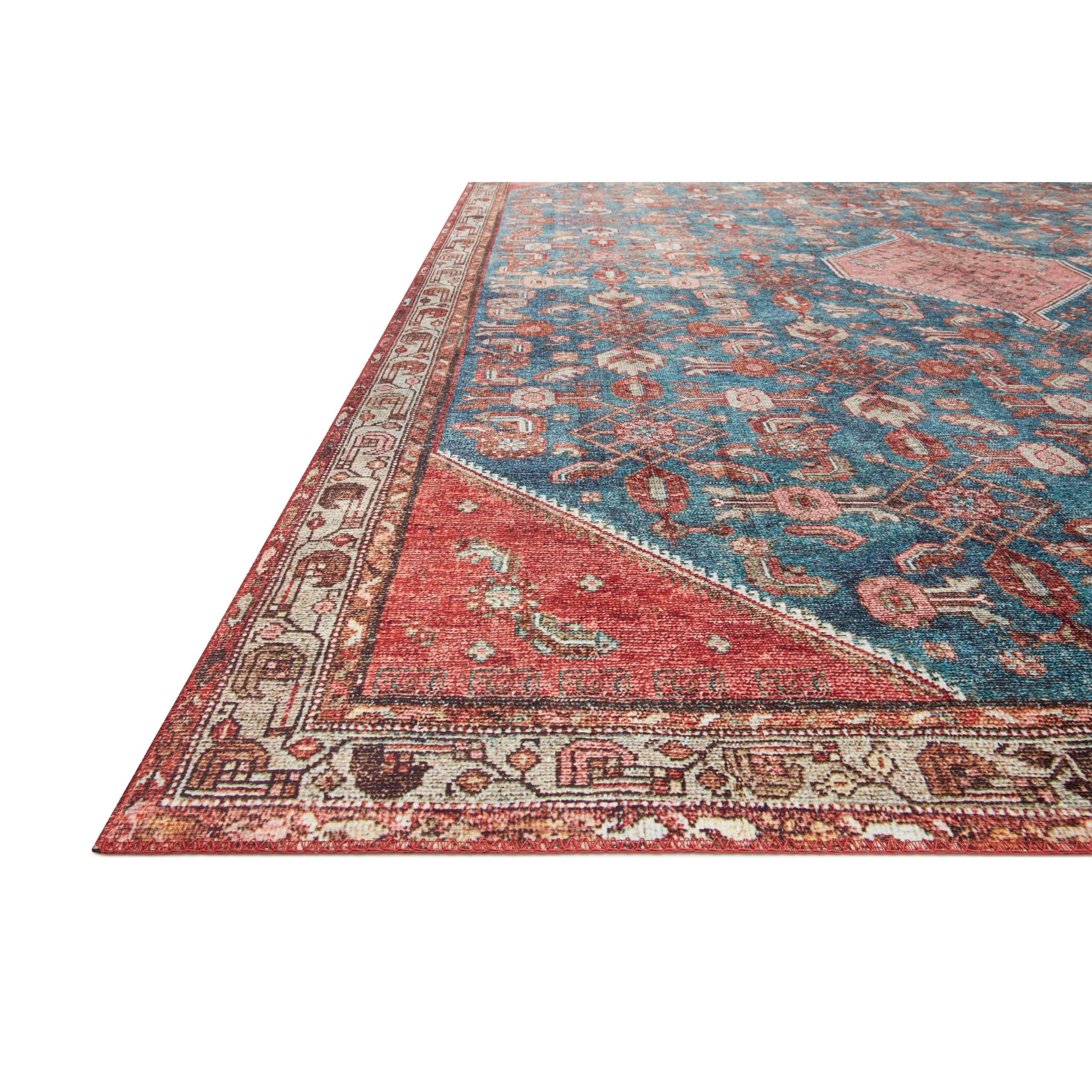 Alexander Home Isabelle Boho Vintage Botanical Printed Area Rug