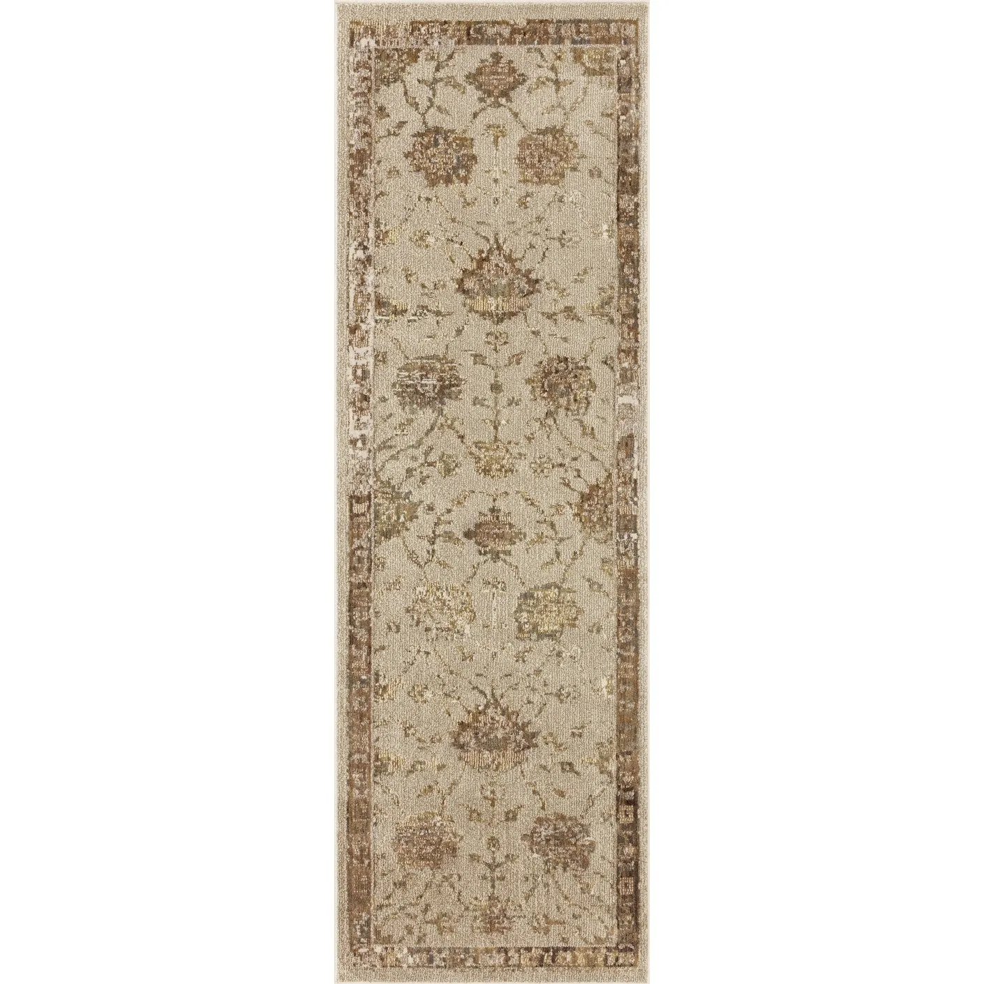 Alexander Home Jewel Fringed Floral Vintage Area Rug