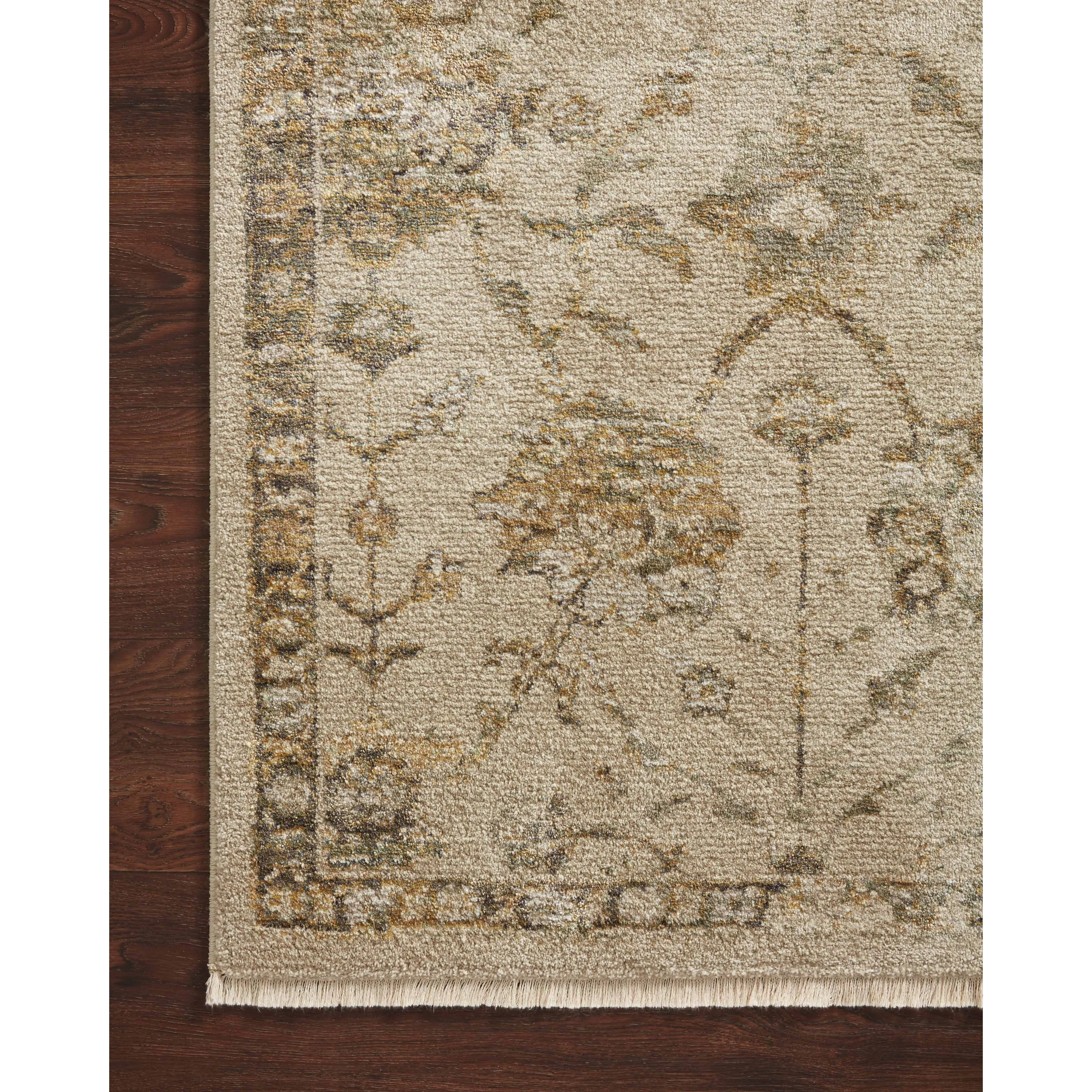 Alexander Home Jewel Fringed Floral Vintage Area Rug