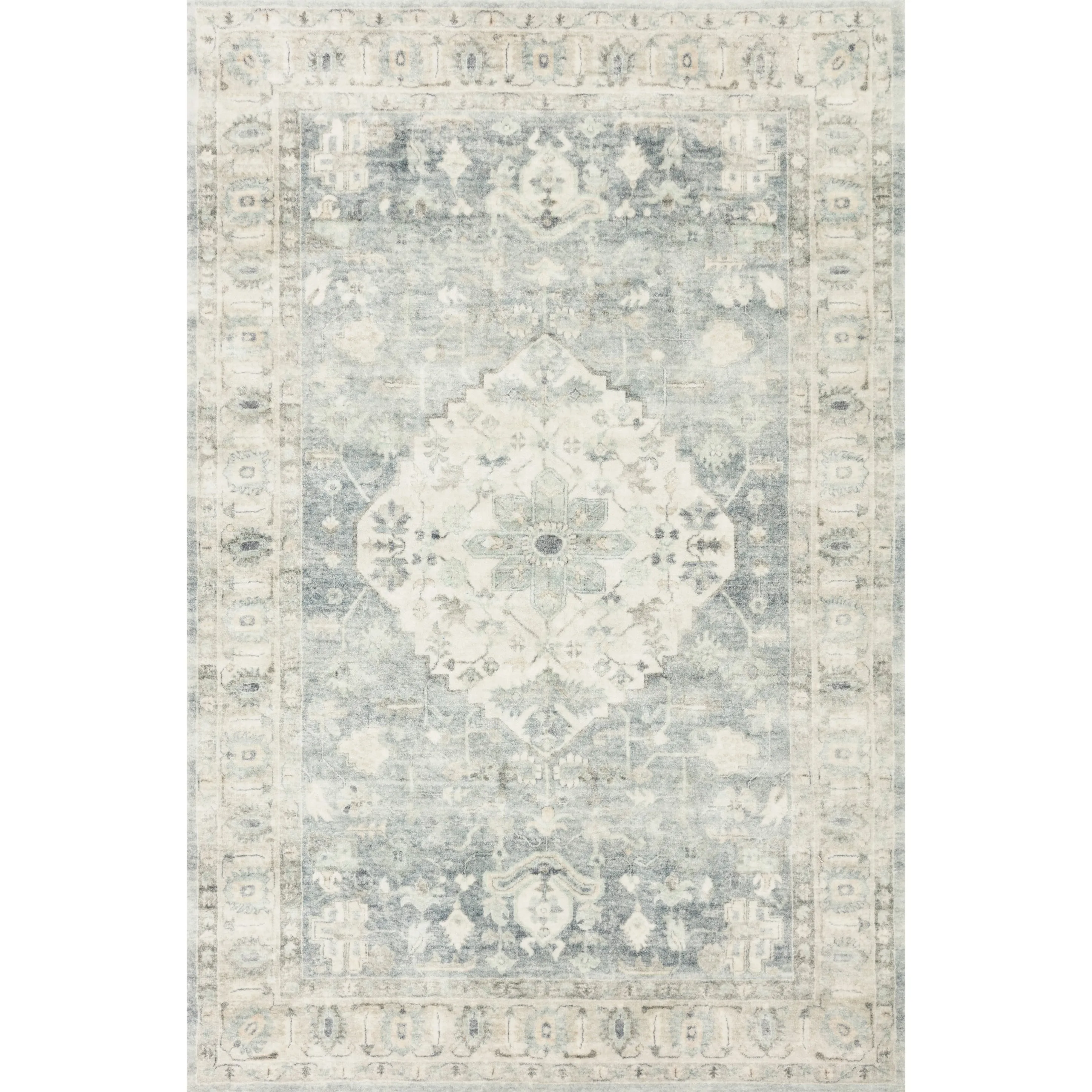 Alexander Home Juliet Ultra-soft Distressed Medallion Rug