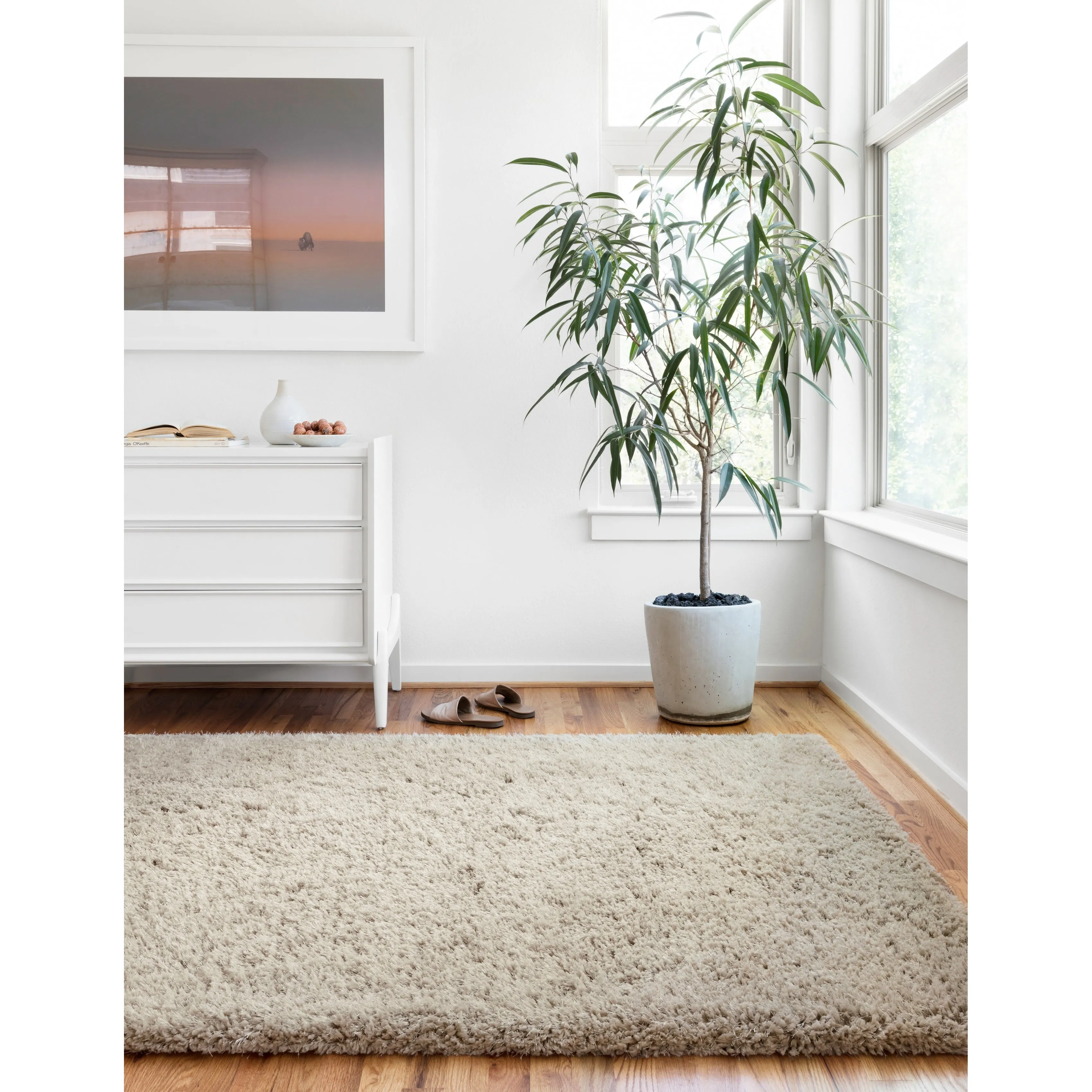 Alexander Home Laura Hand-tufted Modern Shag Area Rug