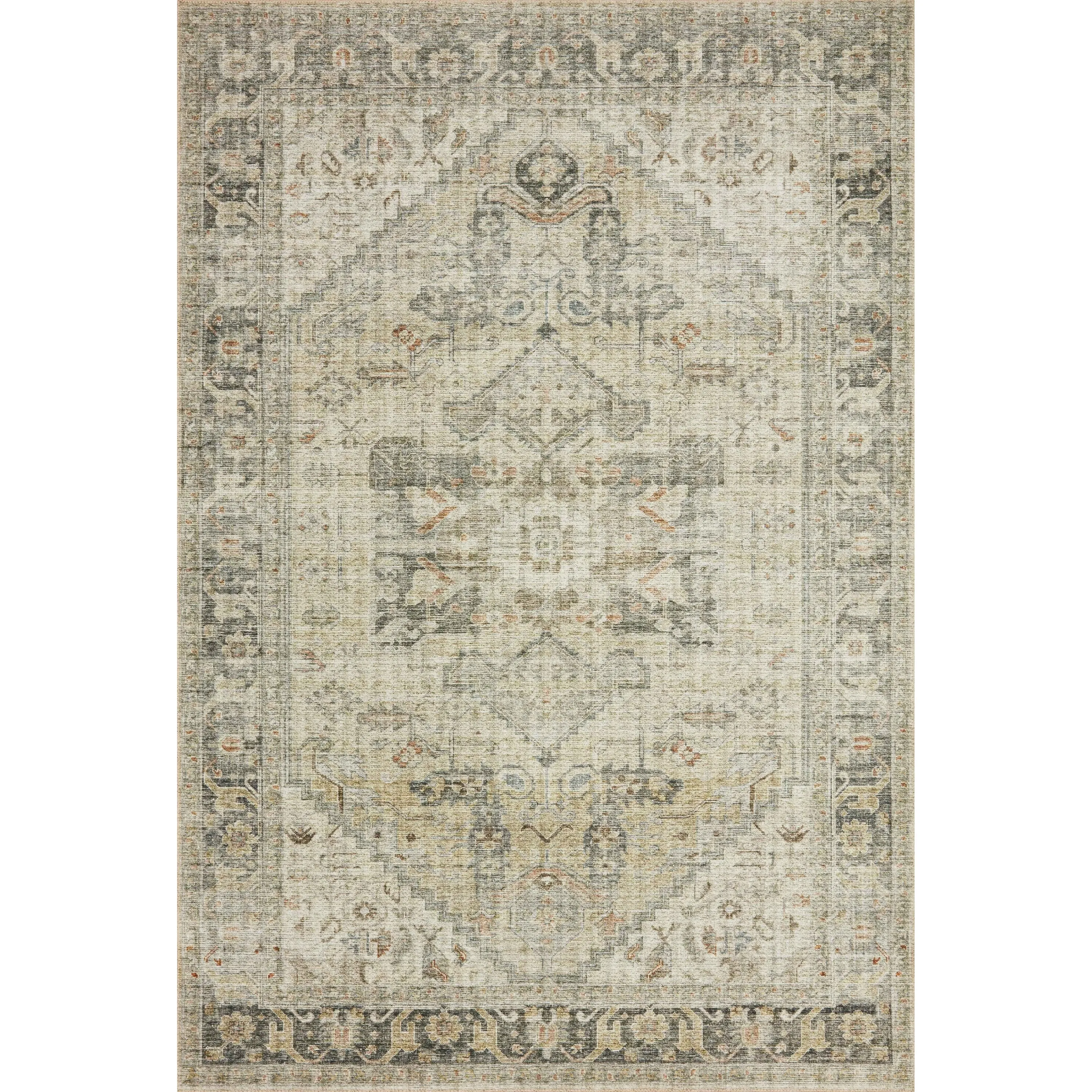 Alexander Home Leanne Printed Persian Distressed Vintage Area Rug