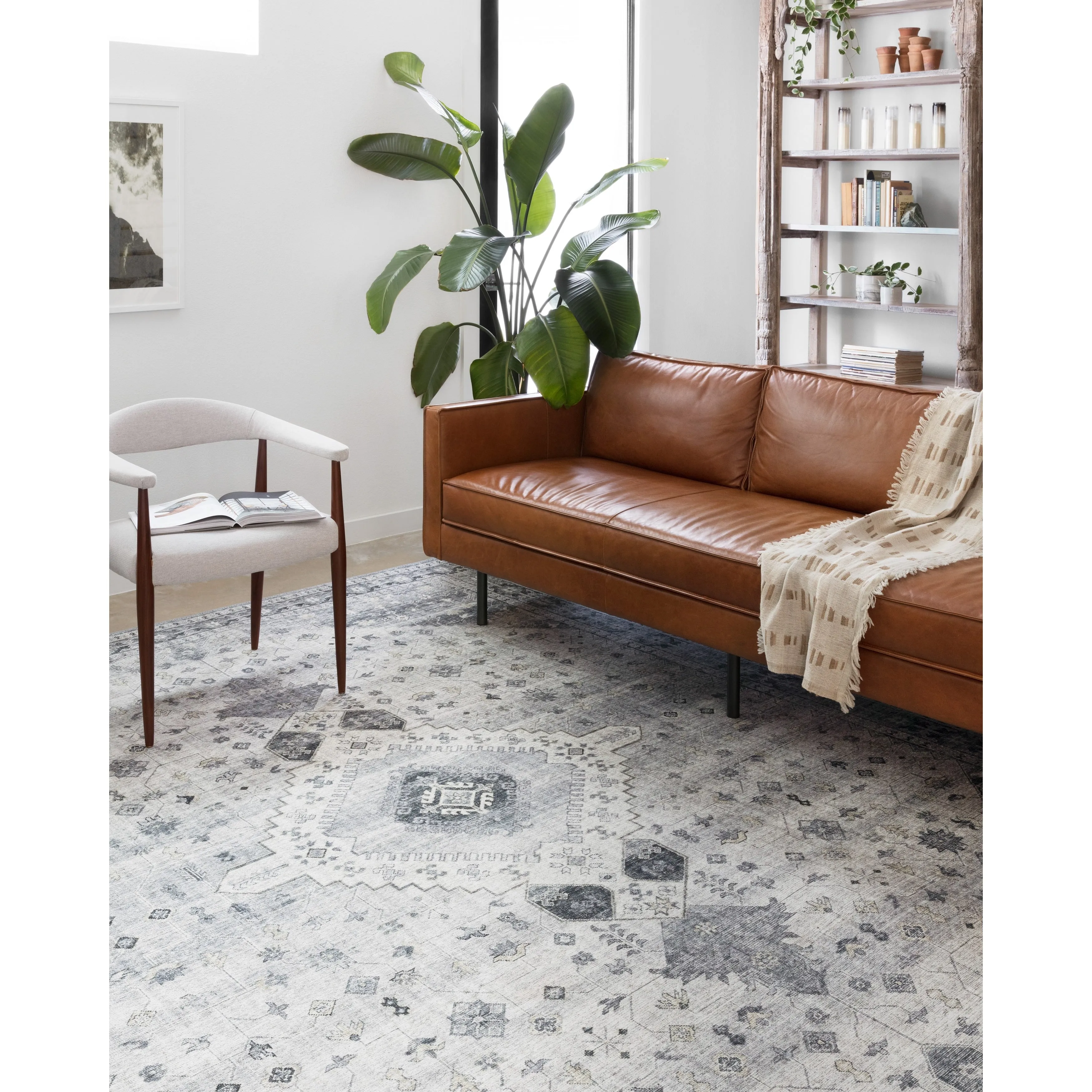 Alexander Home Leanne Vintage Boho Oriental Printed Area Rug