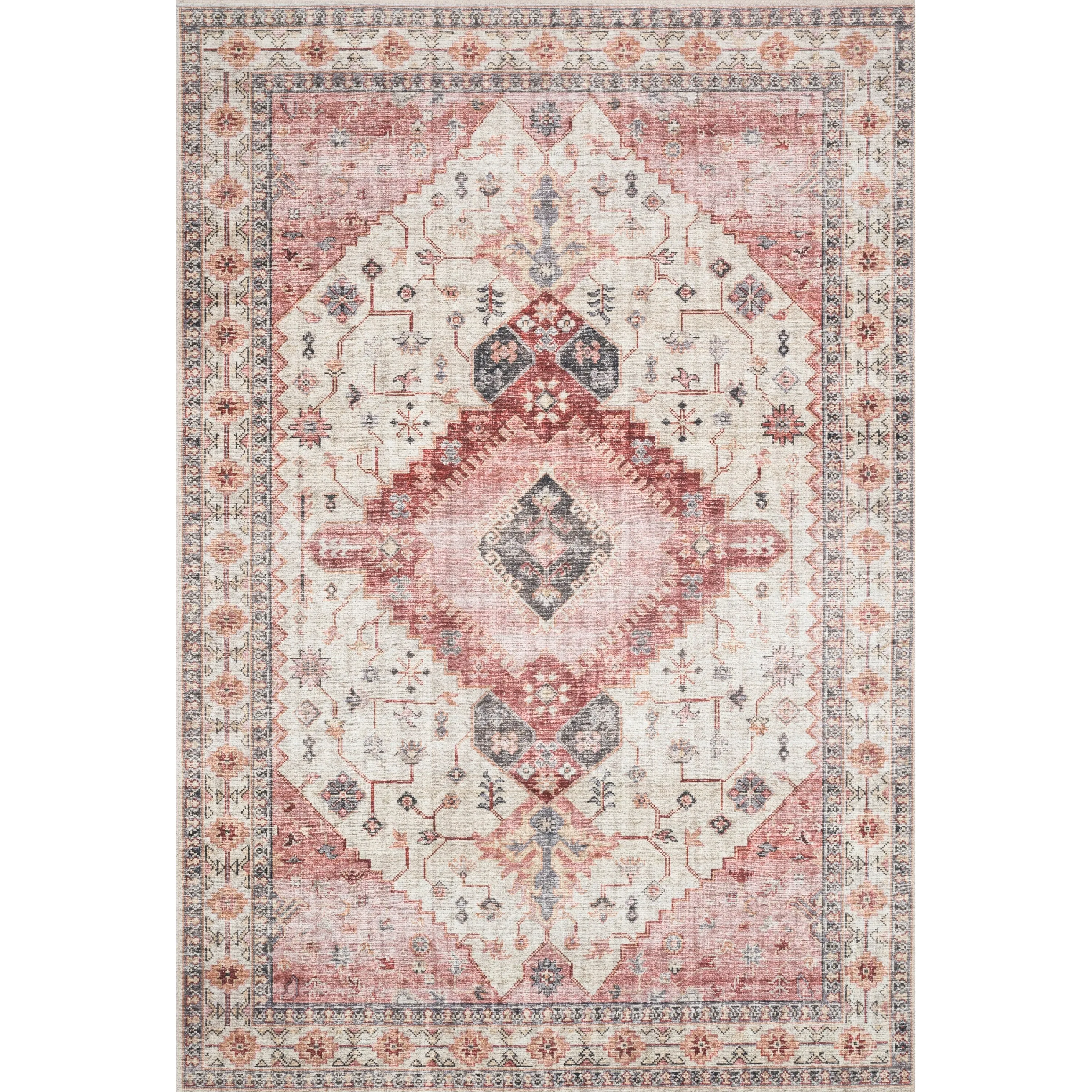 Alexander Home Leanne Vintage Boho Oriental Printed Area Rug