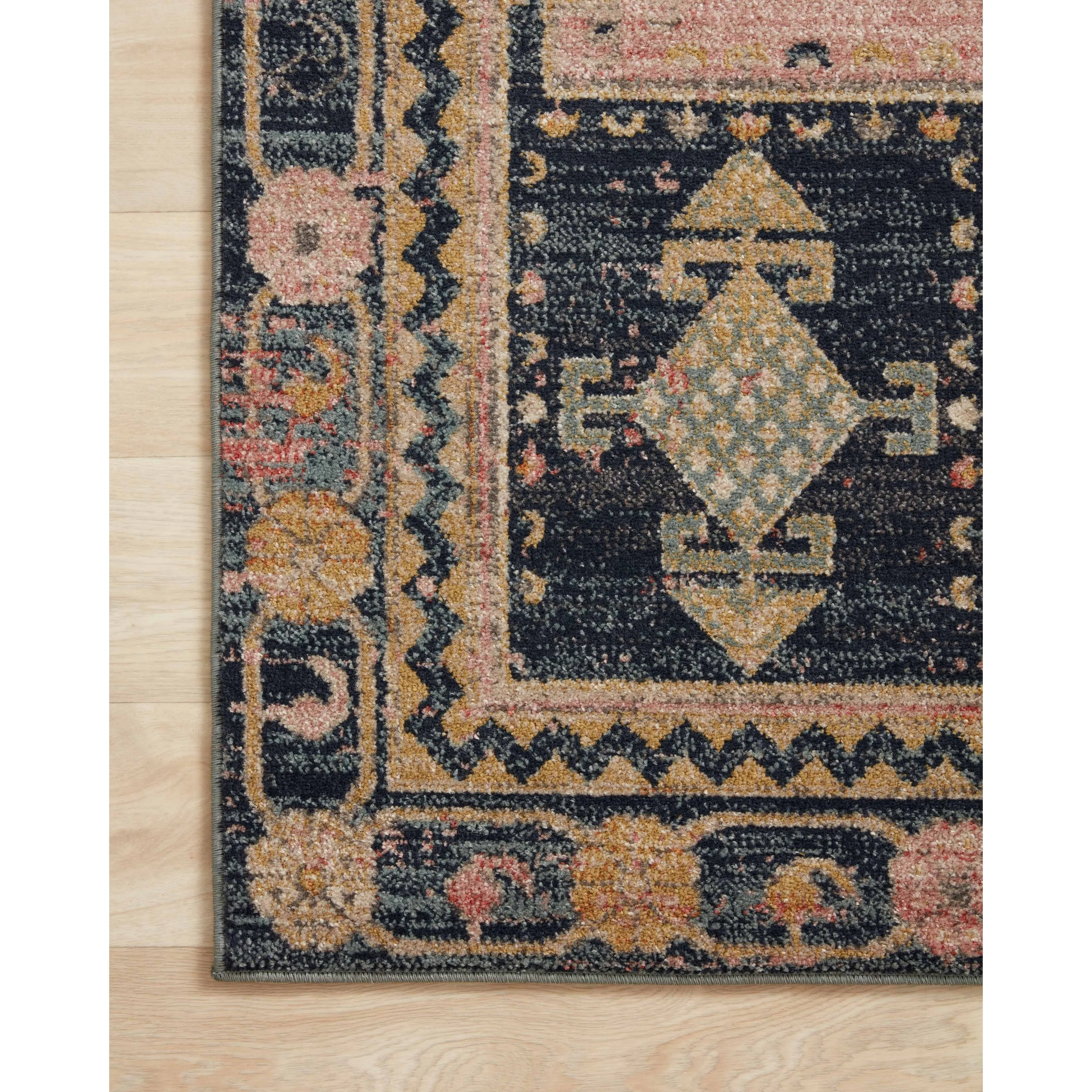 Alexander Home Luxe Rose Antiqued Distressed Area Rug