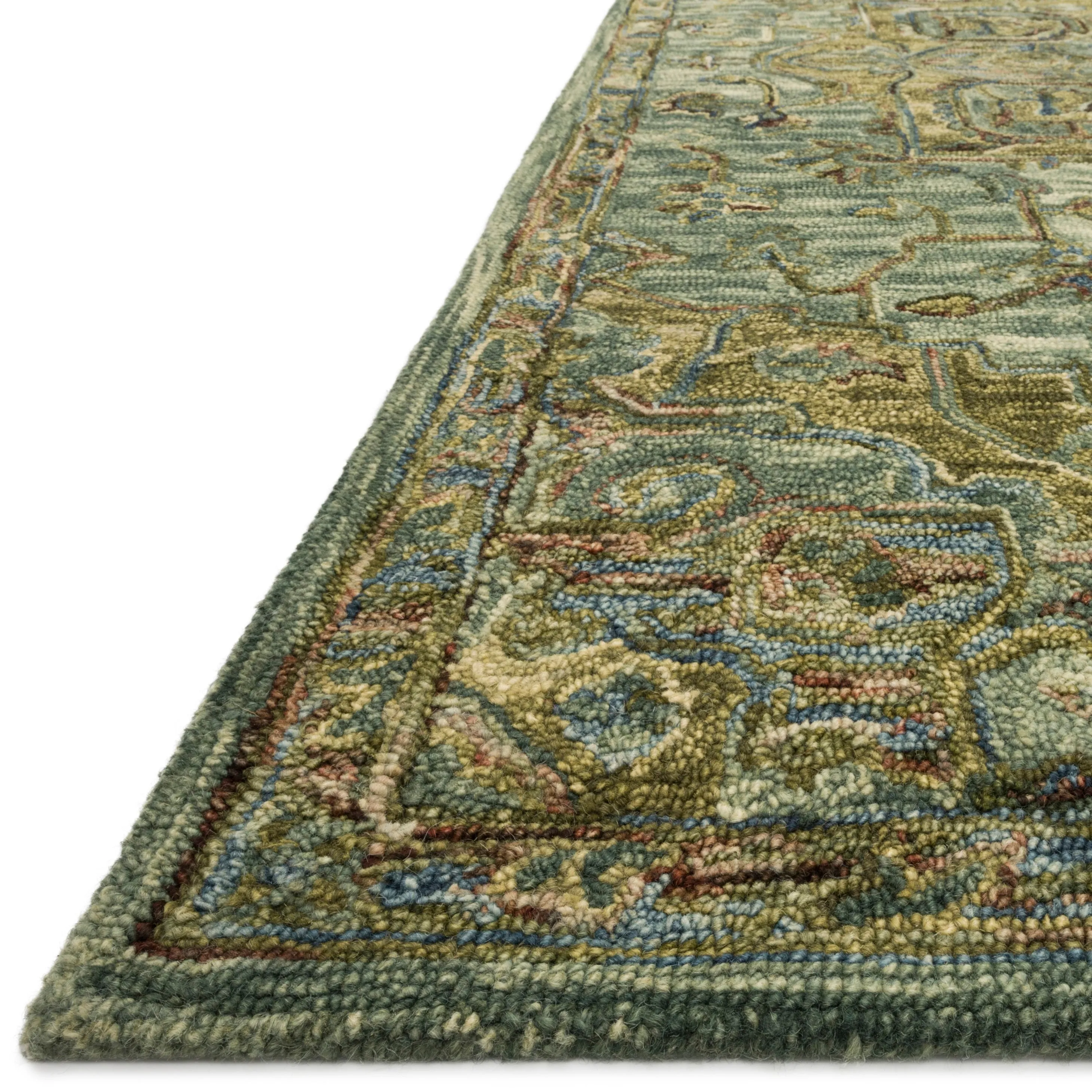 Alexander Home Madeline Hand-hooked Wool Medallion Area Rug