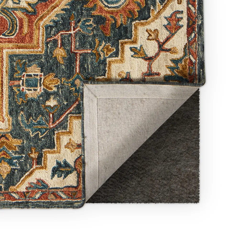 Alexander Home Madeline Traditional Pine 100% Wool Hand-Hooked Rug