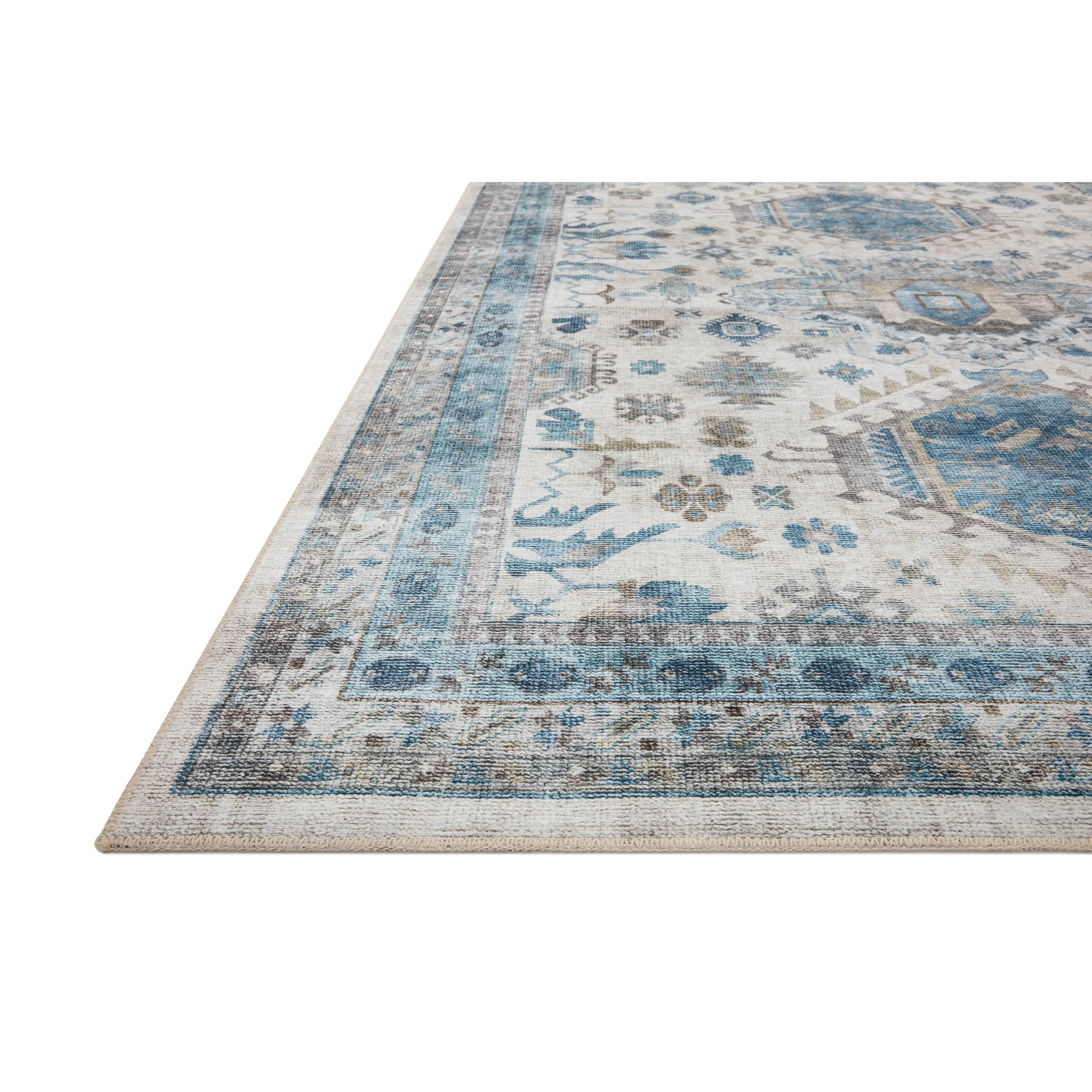 Alexander Home Meghan Vintage Shabby Chic Distressed Area Rug