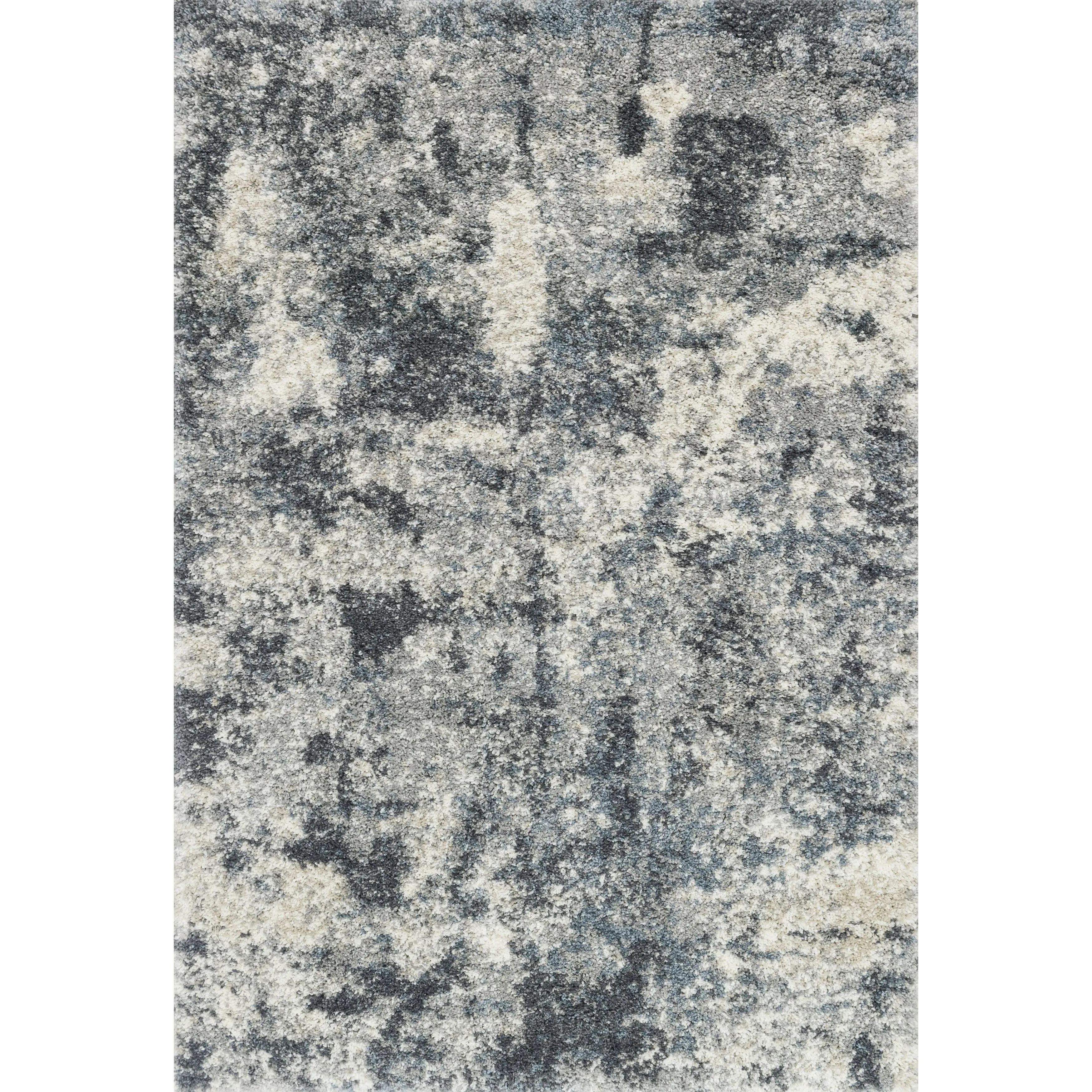 Alexander Home Modern & Modern Abstract Marble Shag Area Rug
