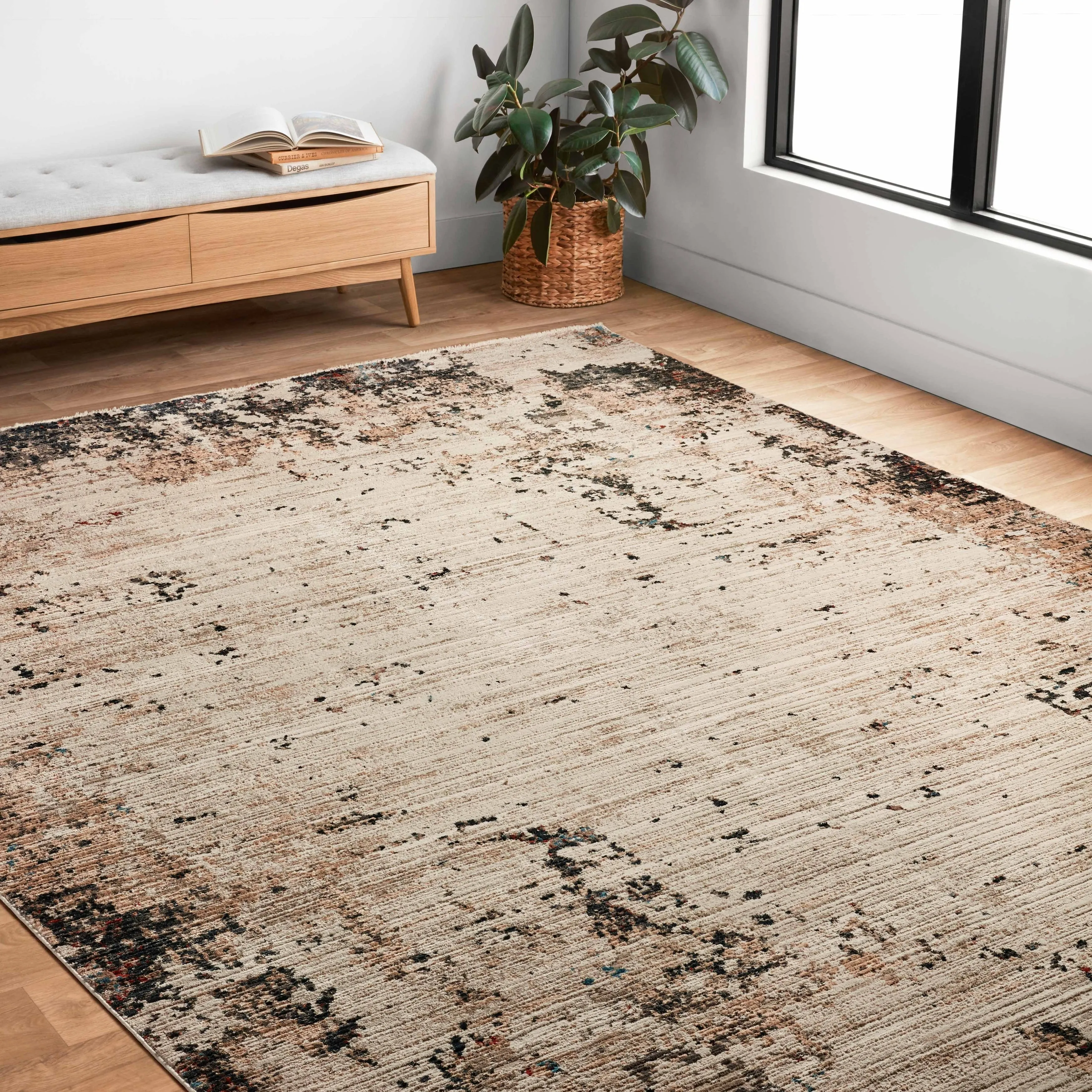 Alexander Home Reese Abstract Modern and Contemporary Area Rug