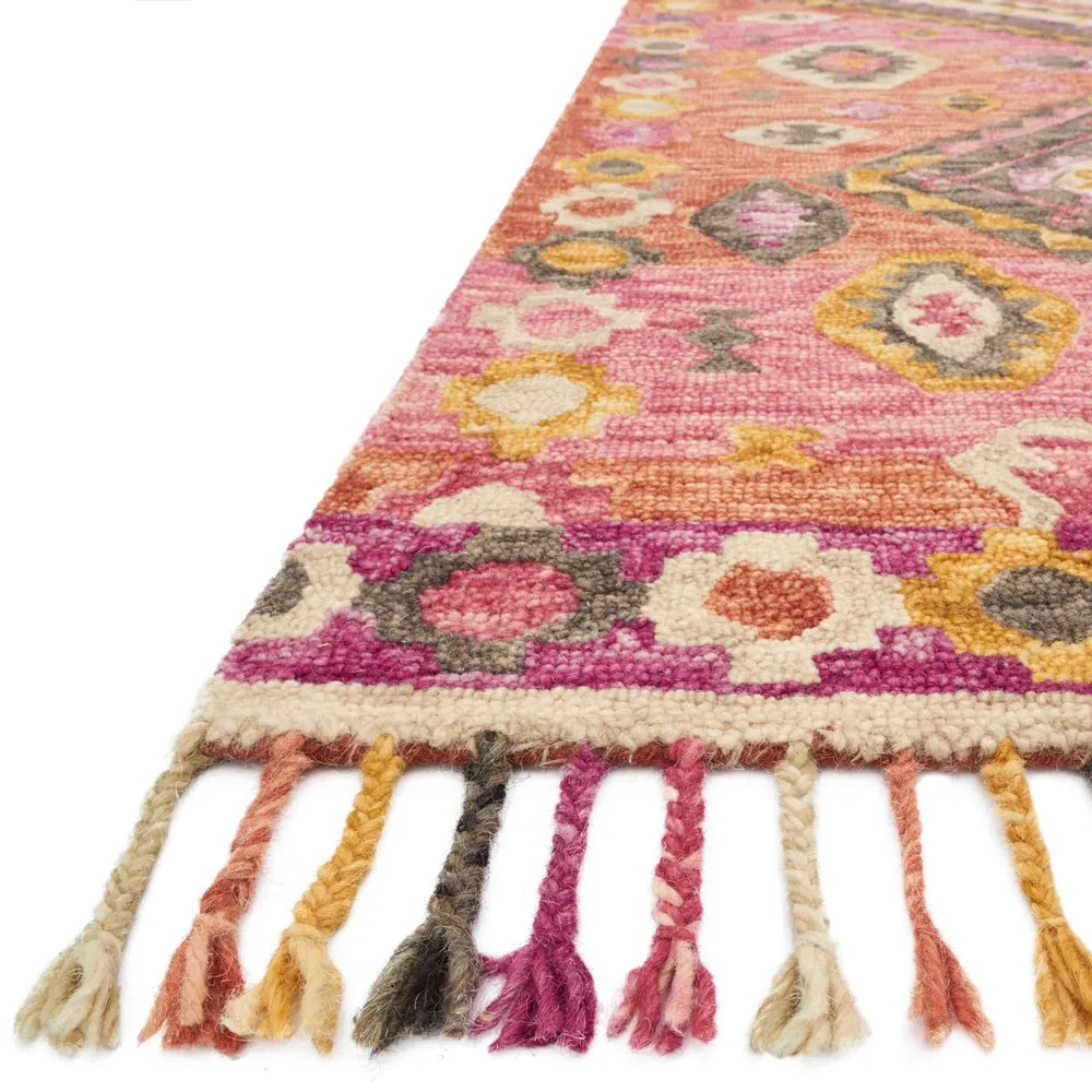 Alexander Home Sahara Fiesta Boho Hand-Hooked Wool Rug
