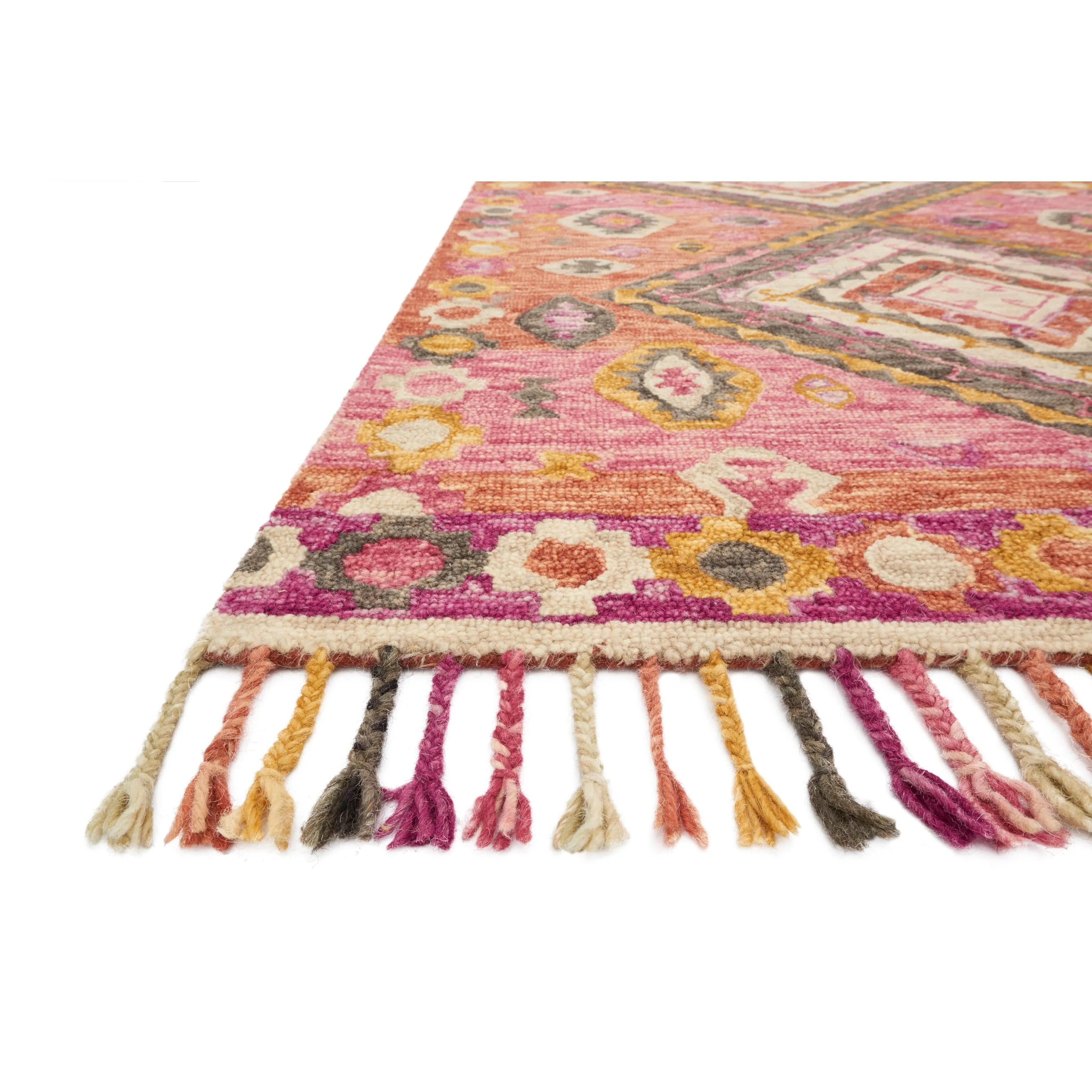 Alexander Home Sahara Fiesta Boho Hand-Hooked Wool Rug