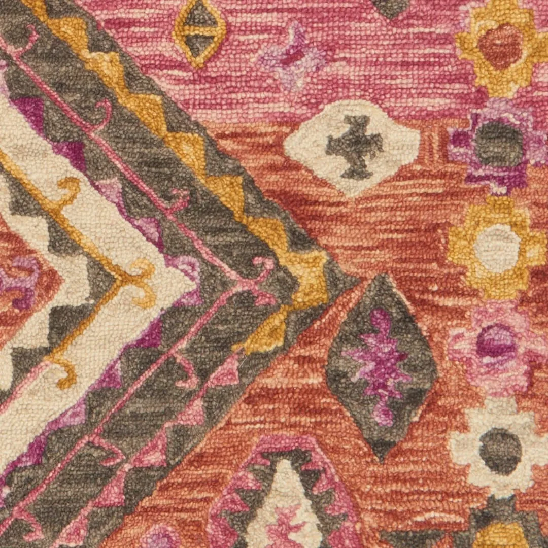 Alexander Home Sahara Fiesta Boho Hand-Hooked Wool Rug