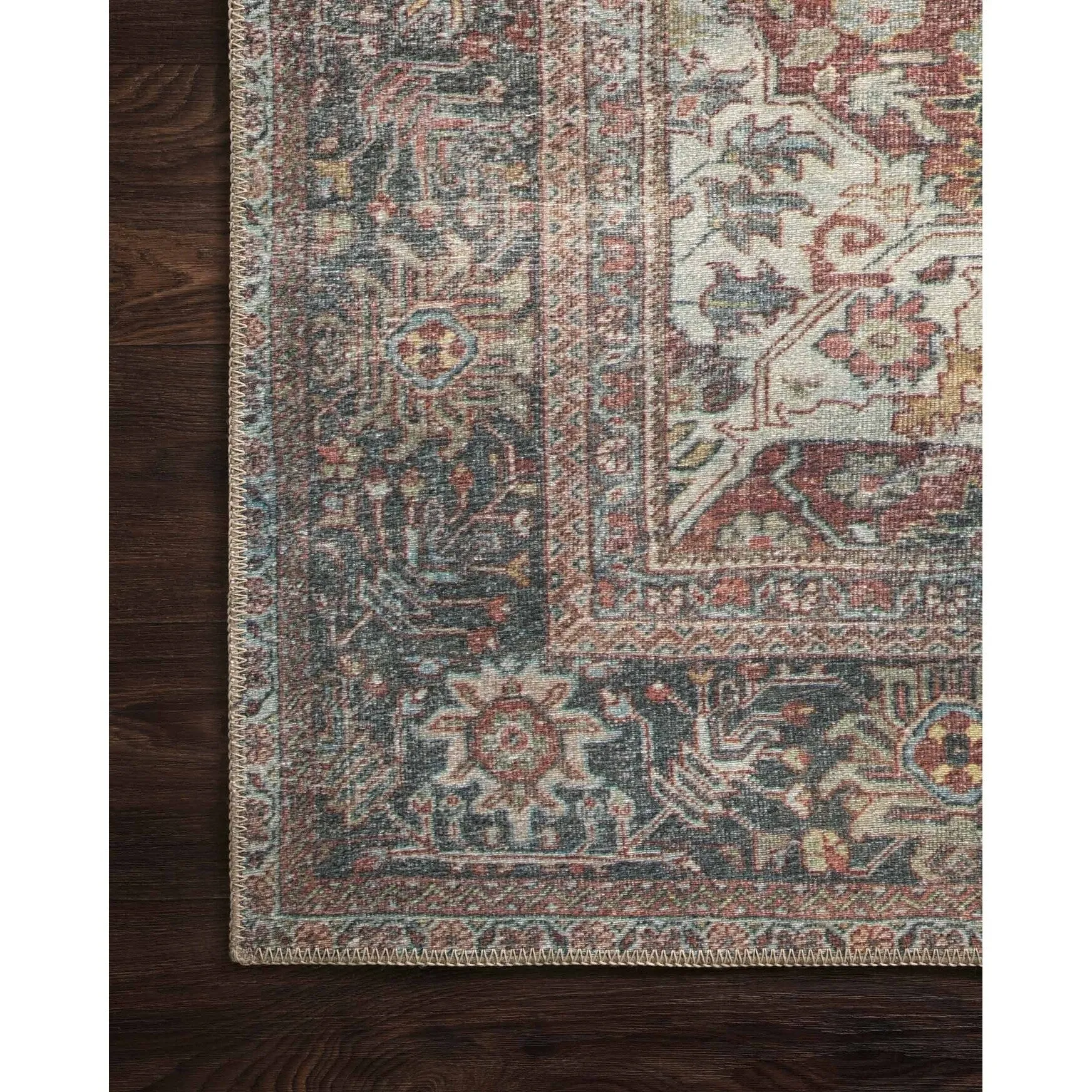Alexander Home Tremezzina Printed Distressed Area Rug