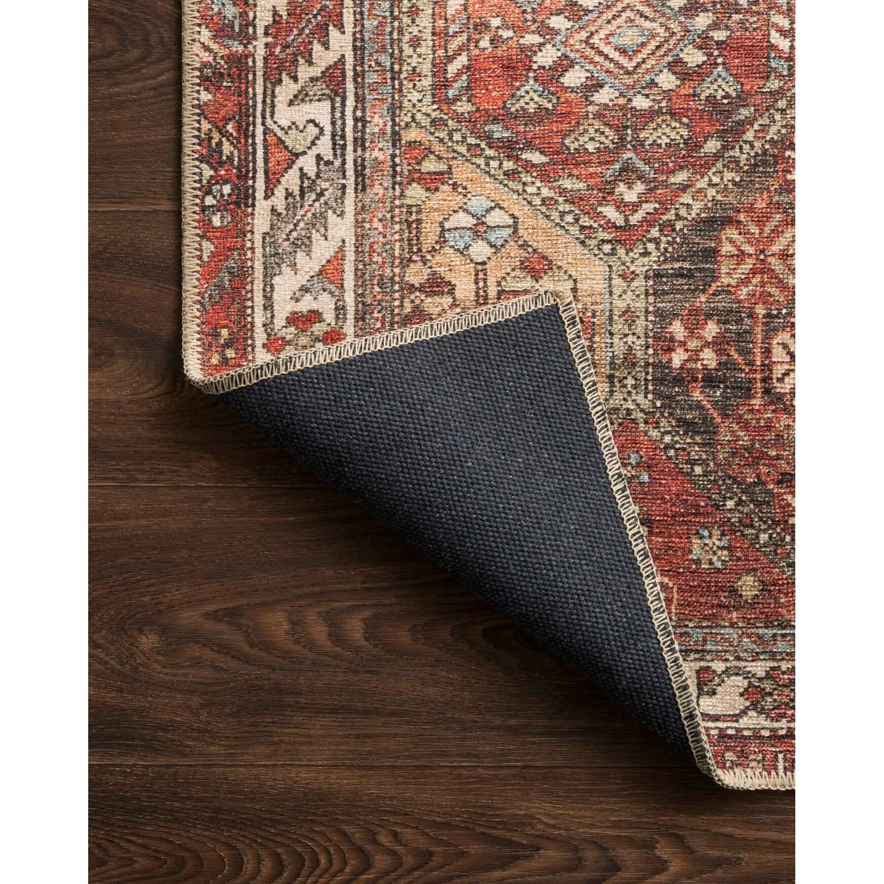Alexander Home Tremezzina Printed Distressed Diamond Boho Rug