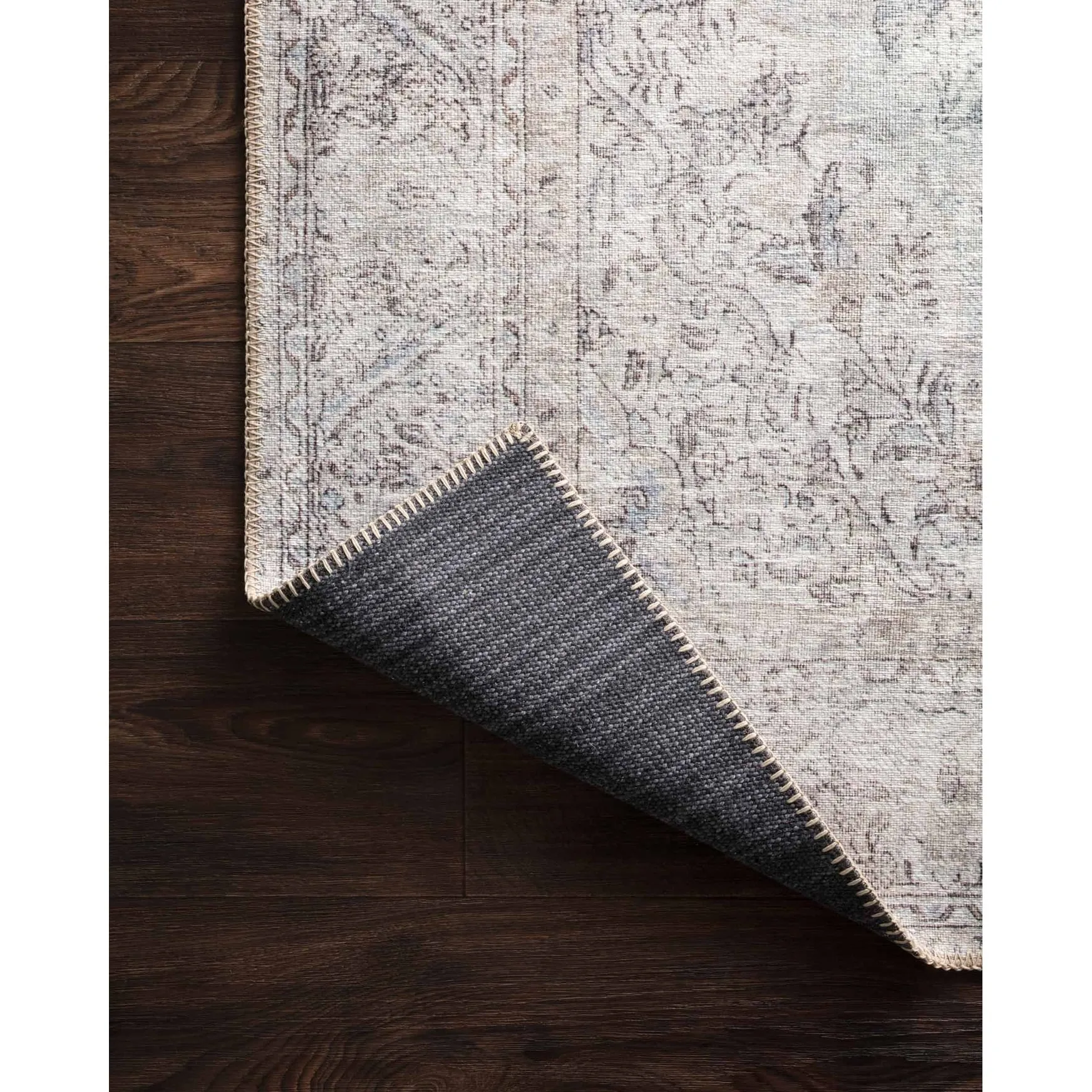 Alexander Home Tremezzina Printed Medallion Shabby Chic Distressed Rug