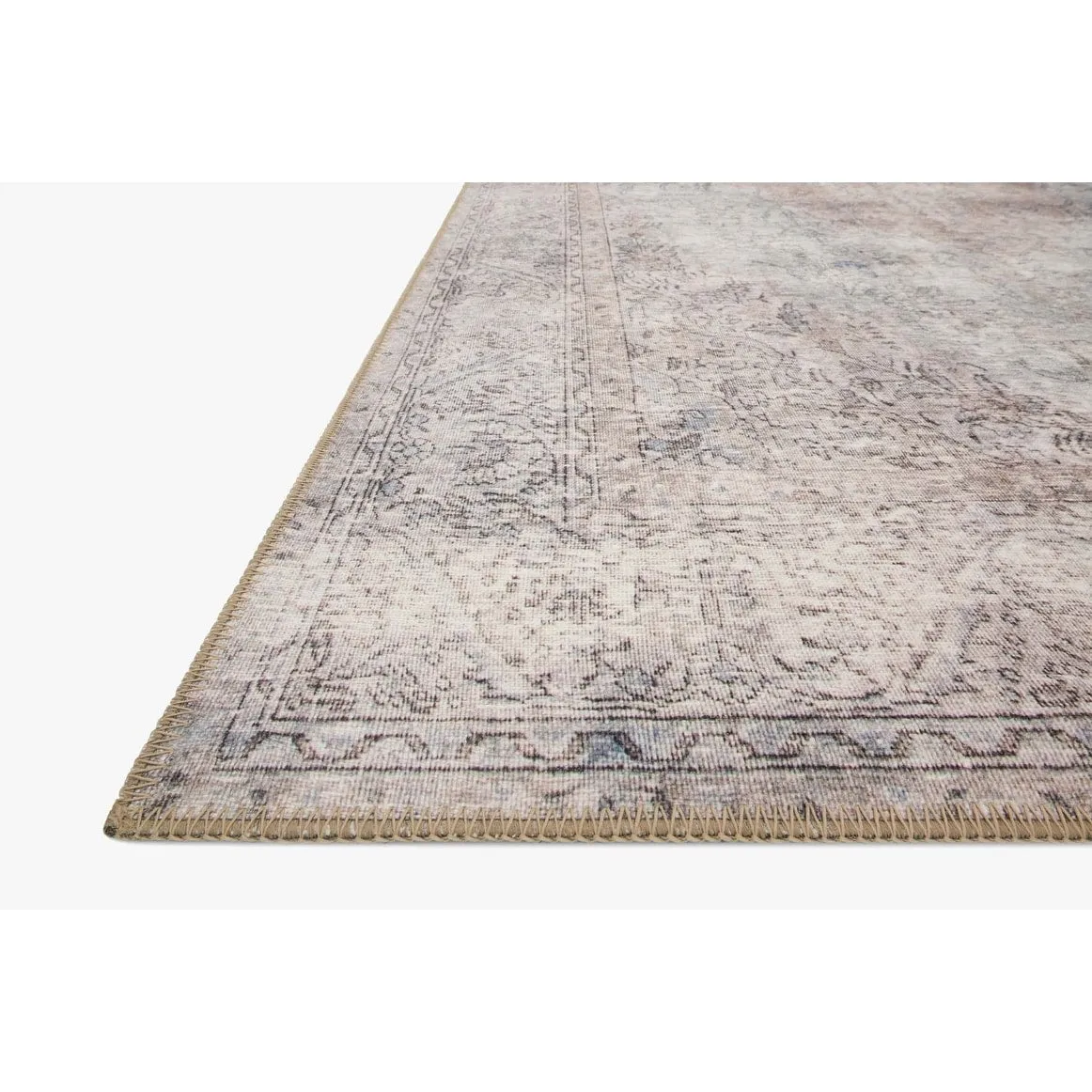 Alexander Home Tremezzina Printed Medallion Shabby Chic Distressed Rug