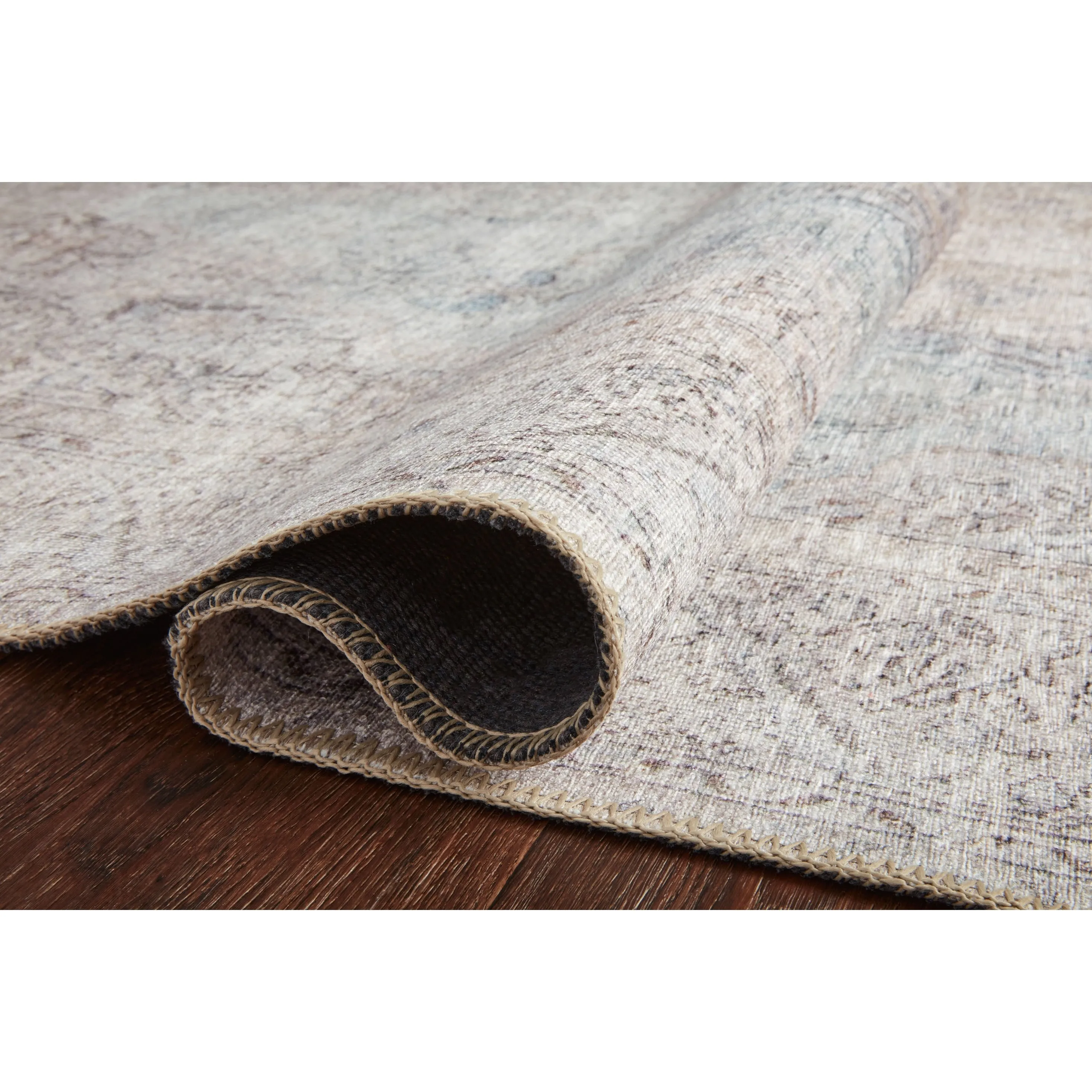 Alexander Home Tremezzina Printed Medallion Shabby Chic Distressed Rug