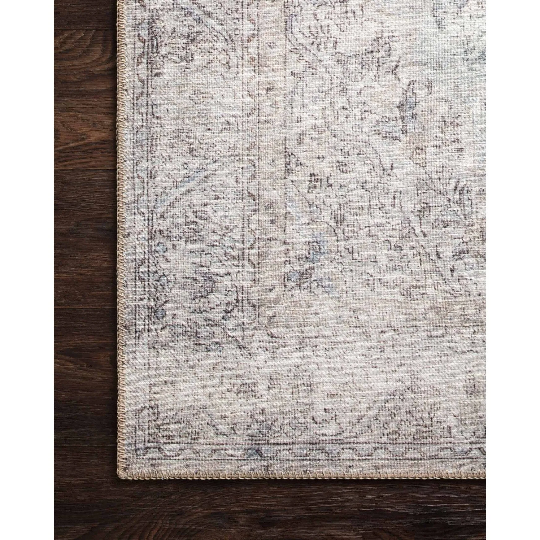 Alexander Home Tremezzina Printed Medallion Shabby Chic Distressed Rug