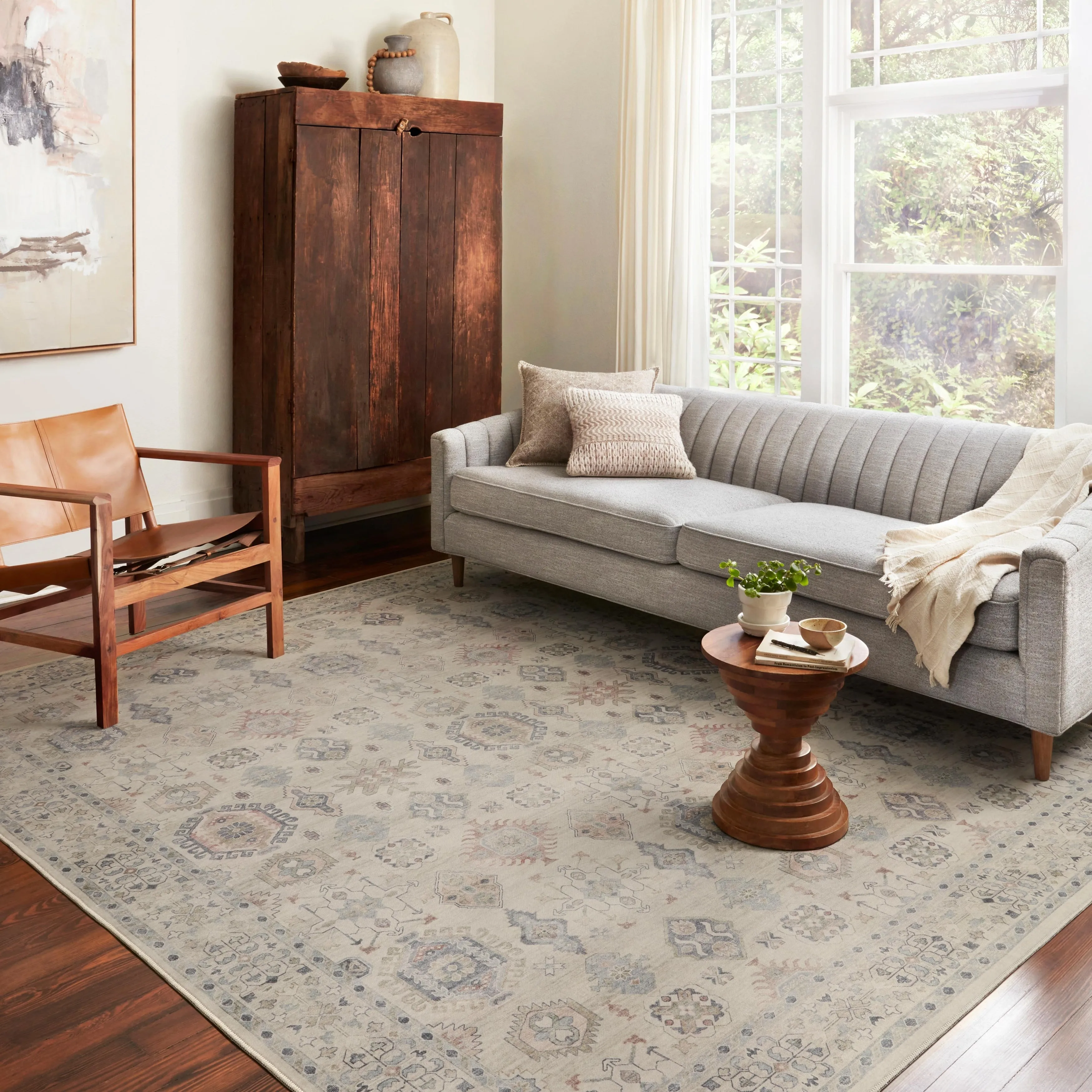 Alexander Home Venetian Printed Gem Distressed Rug