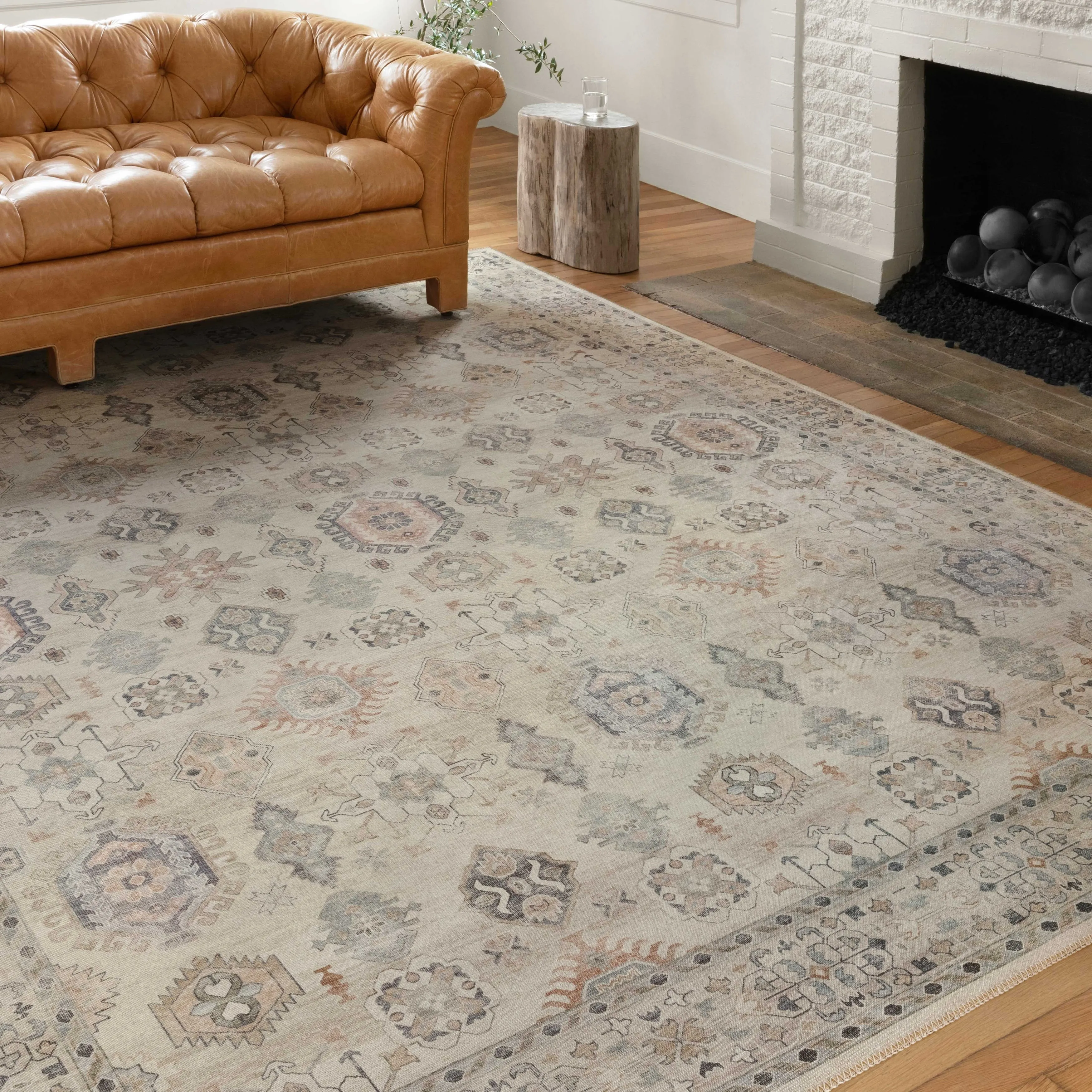 Alexander Home Venetian Printed Gem Distressed Rug