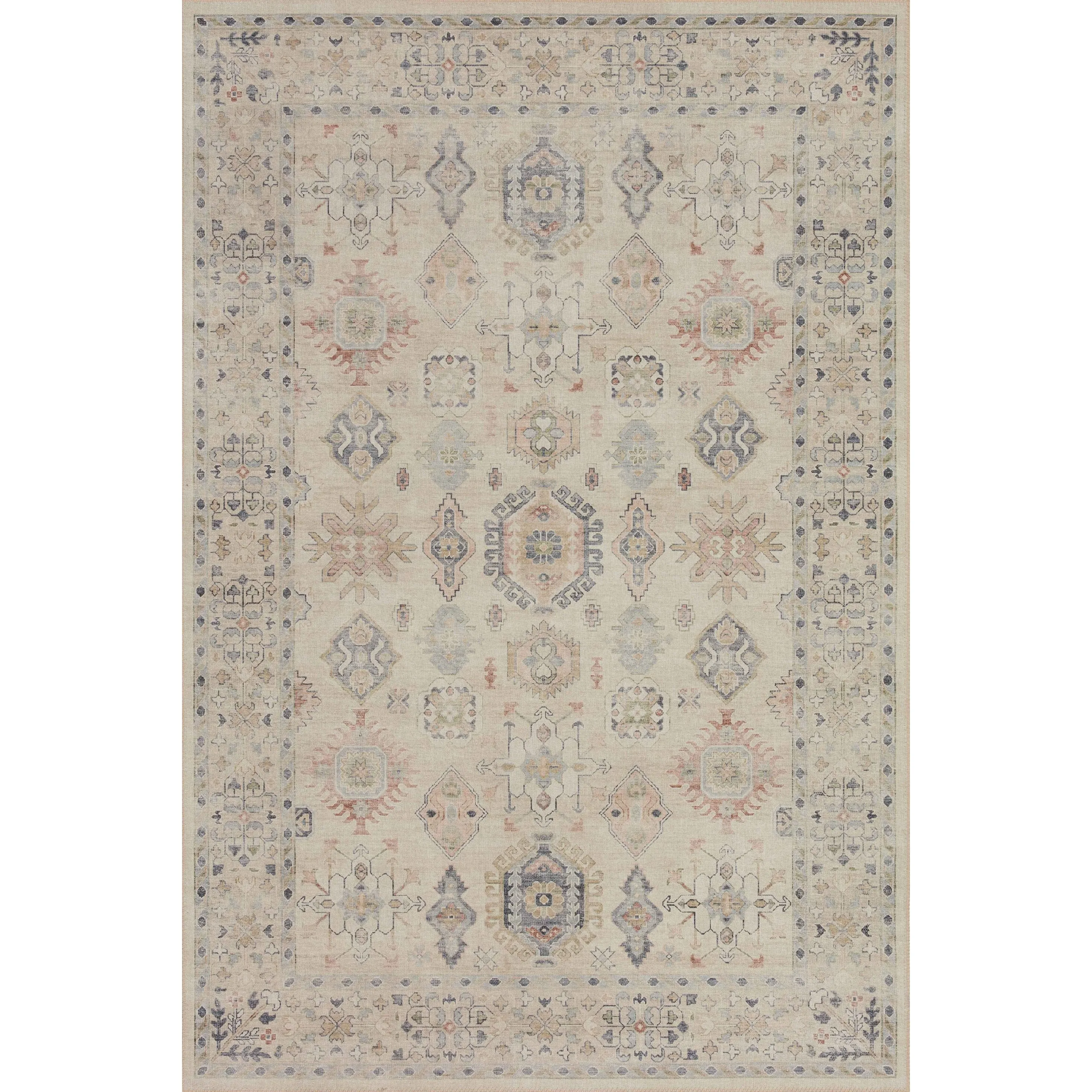 Alexander Home Venetian Printed Gem Distressed Rug