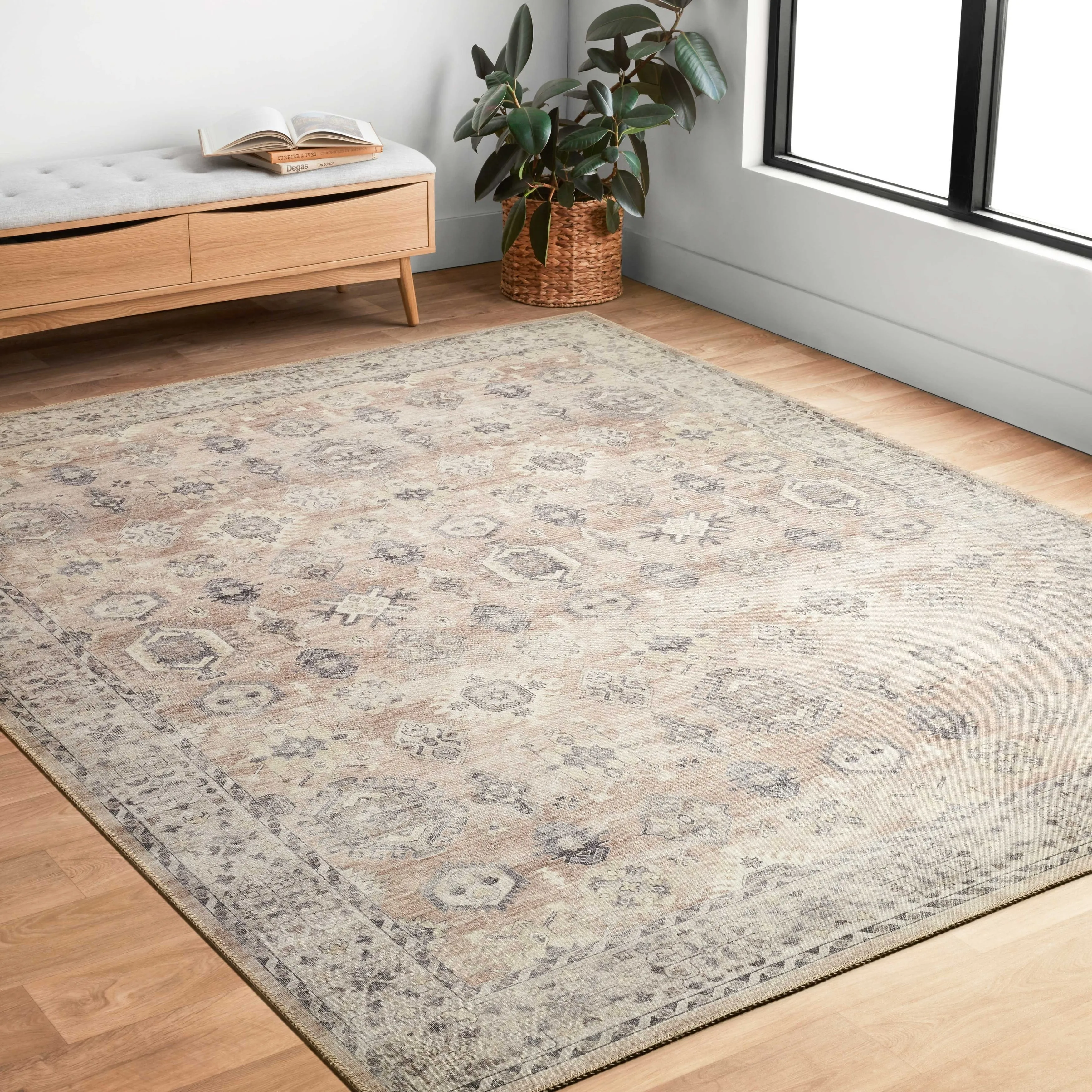Alexander Home Venetian Printed Persian Distressed Rug