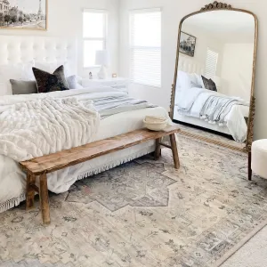 Alexander Home Venetian Printed Star Persian Distressed Rug