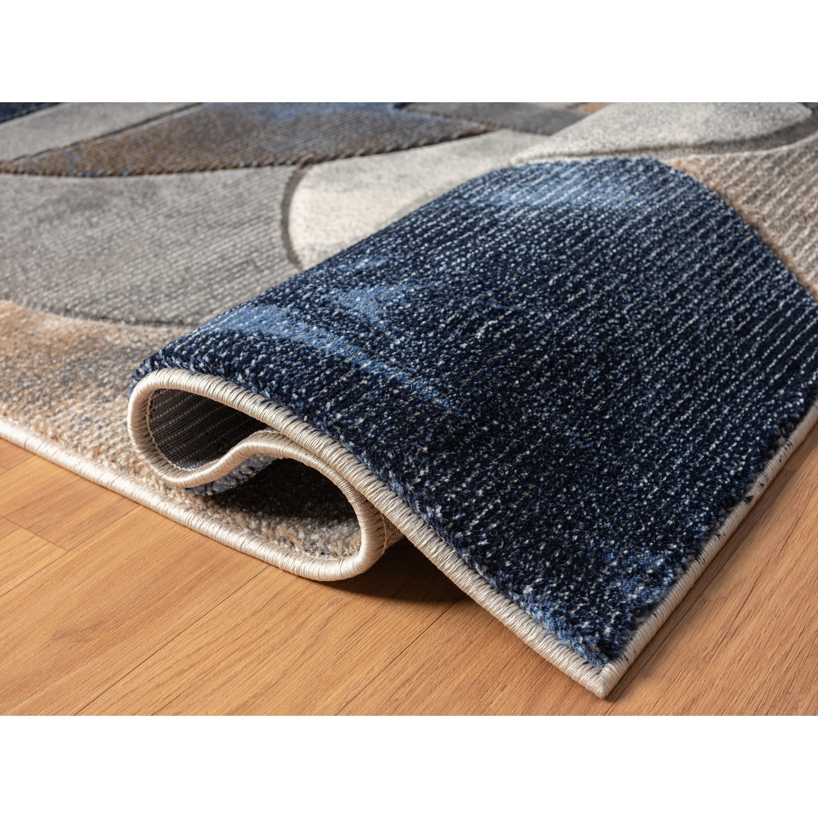 Alexia Collection Modern Circle Design Area Rug