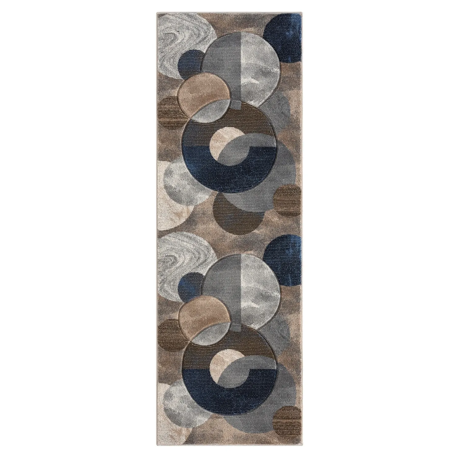 Alexia Collection Modern Circle Design Area Rug