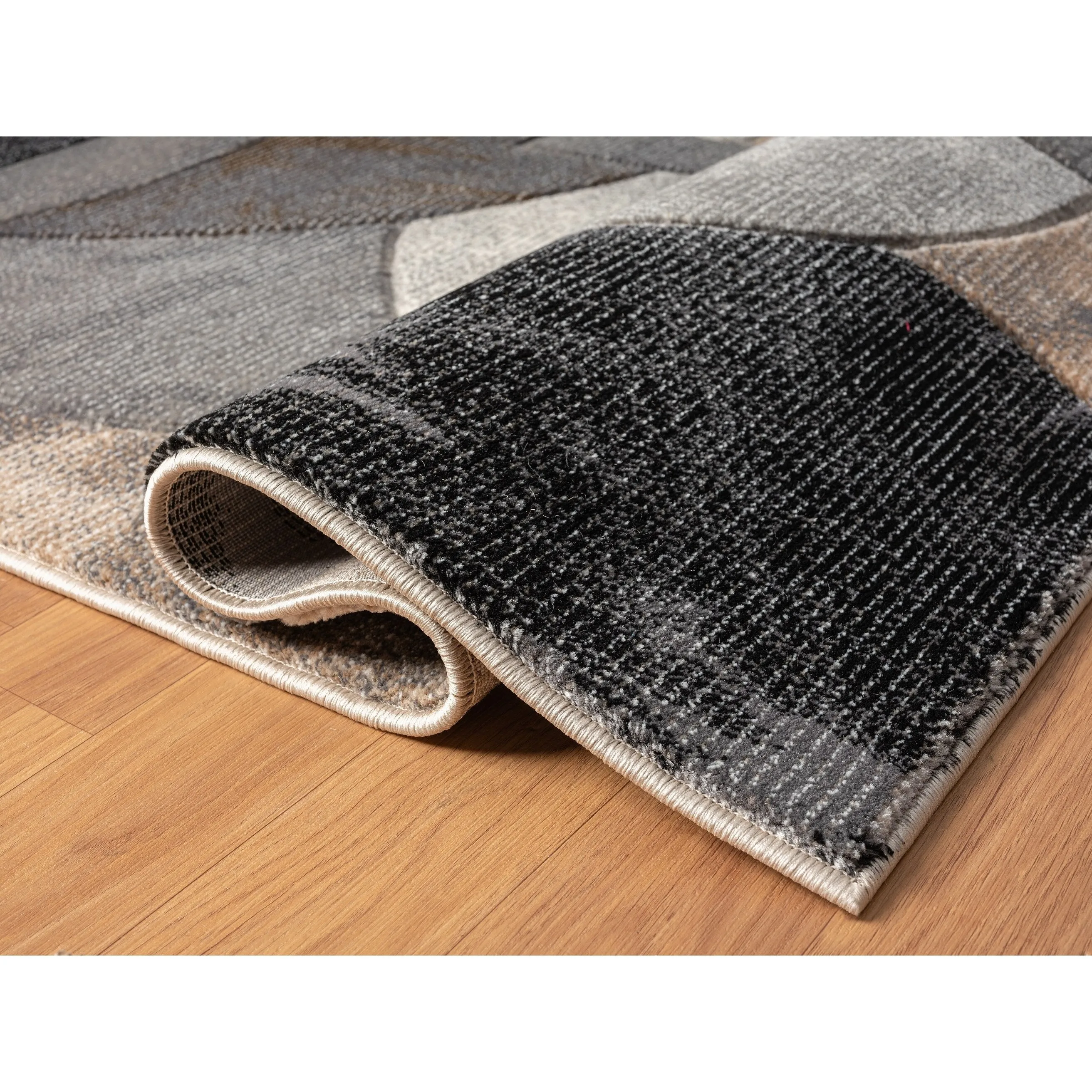 Alexia Collection Modern Circle Design Area Rug