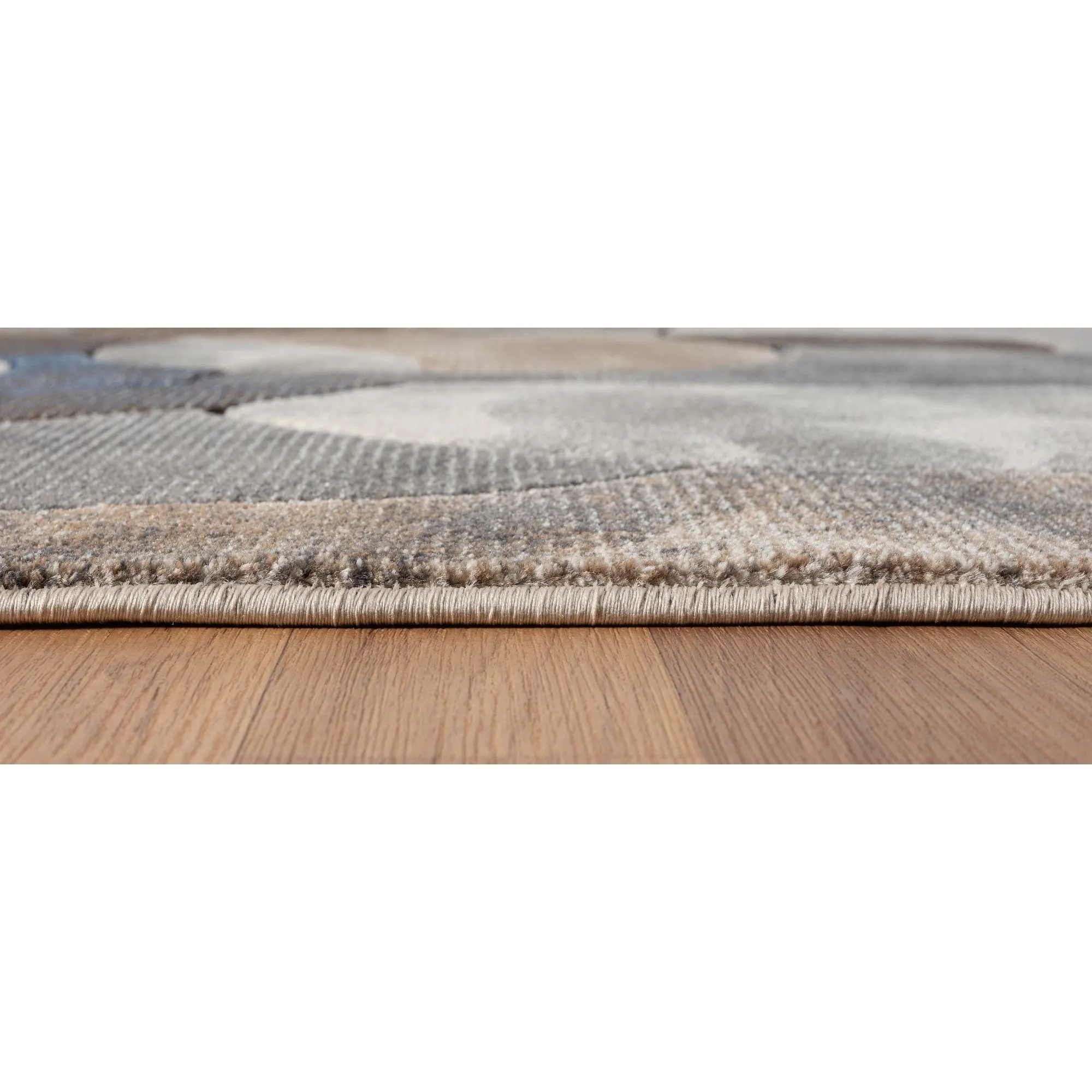Alexia Collection Modern Circle Design Area Rug