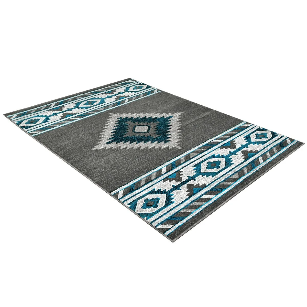 Allstar Rugs Cherokee Themed Polypropylene Area Rug